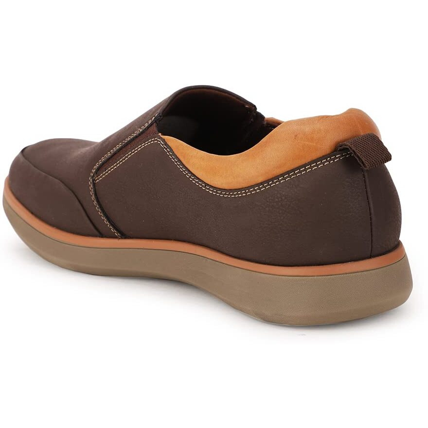 Bata Mens Keith Slipon Brown Casual Shoes