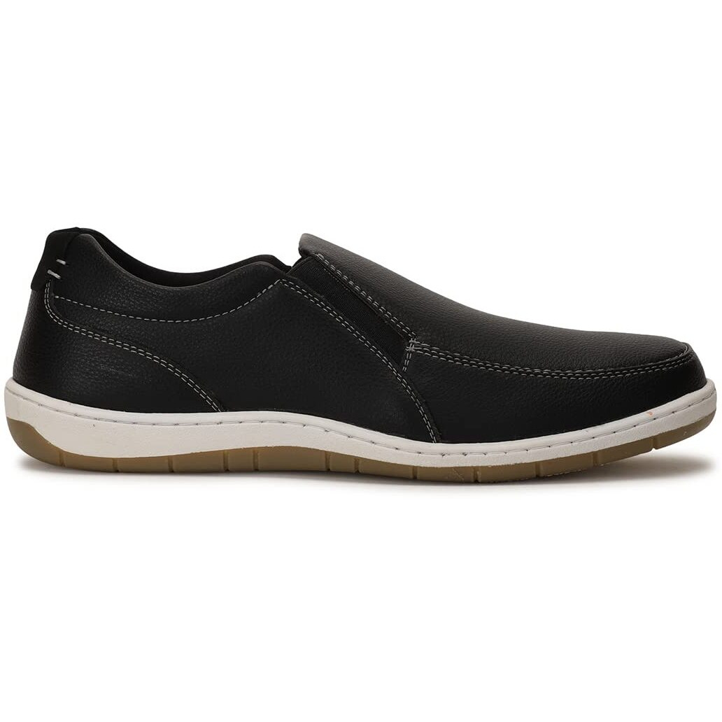 Bata Mens I-and Slipon Black Casual Shoes