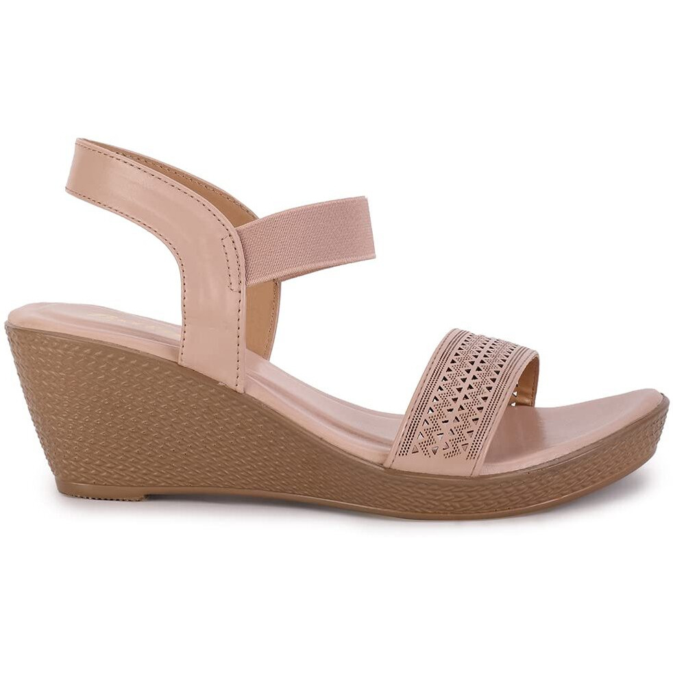 Bata Womens Alaska Sandal Heels, (6615313), 6 Red