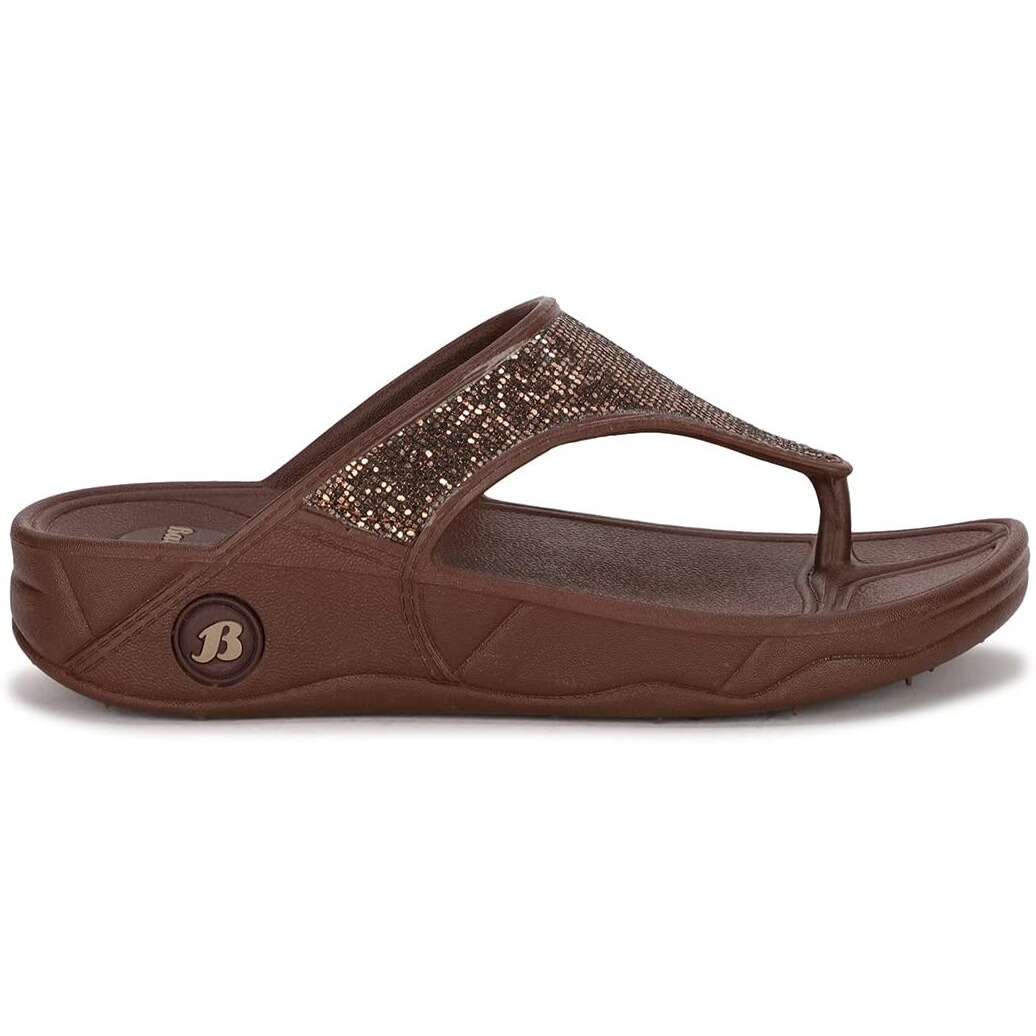 Bata womens Kafi Brown 2 Slipper - 3 UK (5724714)