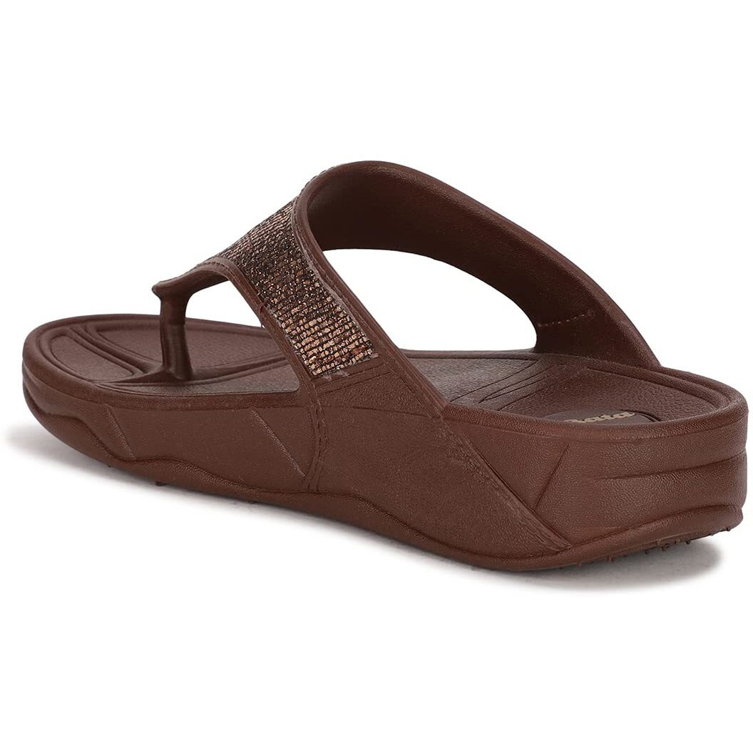 Bata womens Kafi Brown 2 Slipper - 3 UK (5724714)