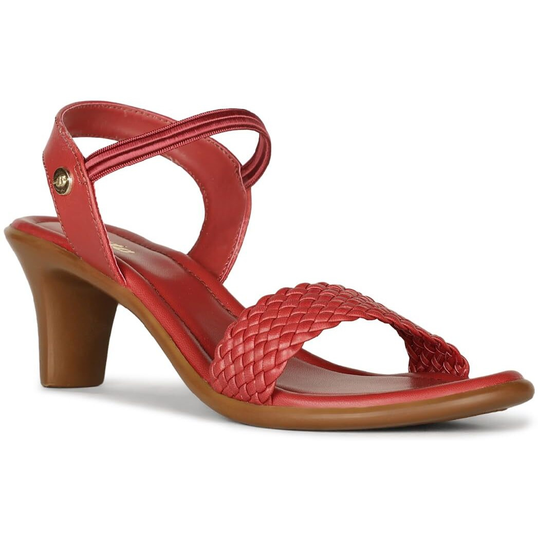 BATA womens DEVA SANDAL E Red Heeled Sandal - 5 UK (6615512)