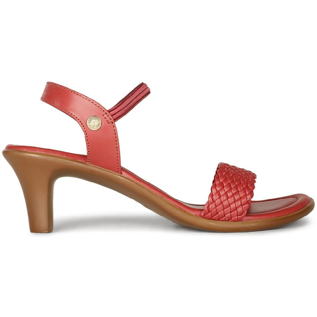 BATA womens DEVA SANDAL E Red Heeled Sandal - 5 UK (6615512)