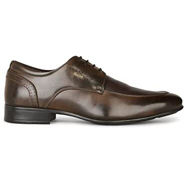 Bata Men's Hagrid Derby Brown Formal Shoes - Classic and Elegant Dress Shoes for Office, Events, and Formal Occasions