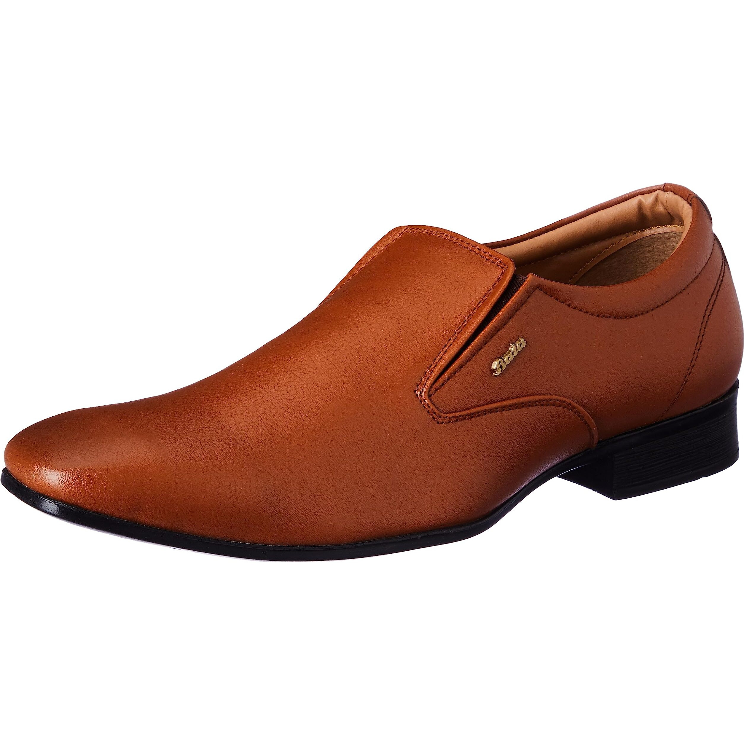 Bata William E Men Formal Slip-On Shoes in Brown Size- 7
