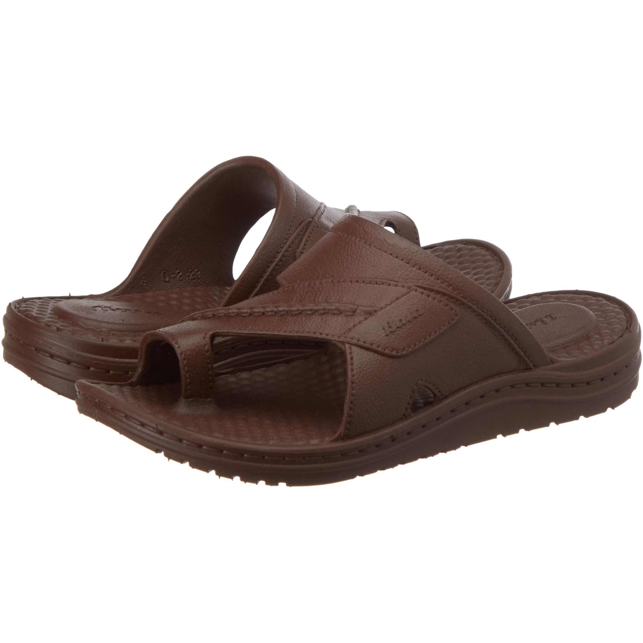 BATA Men's JACOB MONO - RTL Toe Ring Slippers (8724911_DARK BROWN_7 UK)