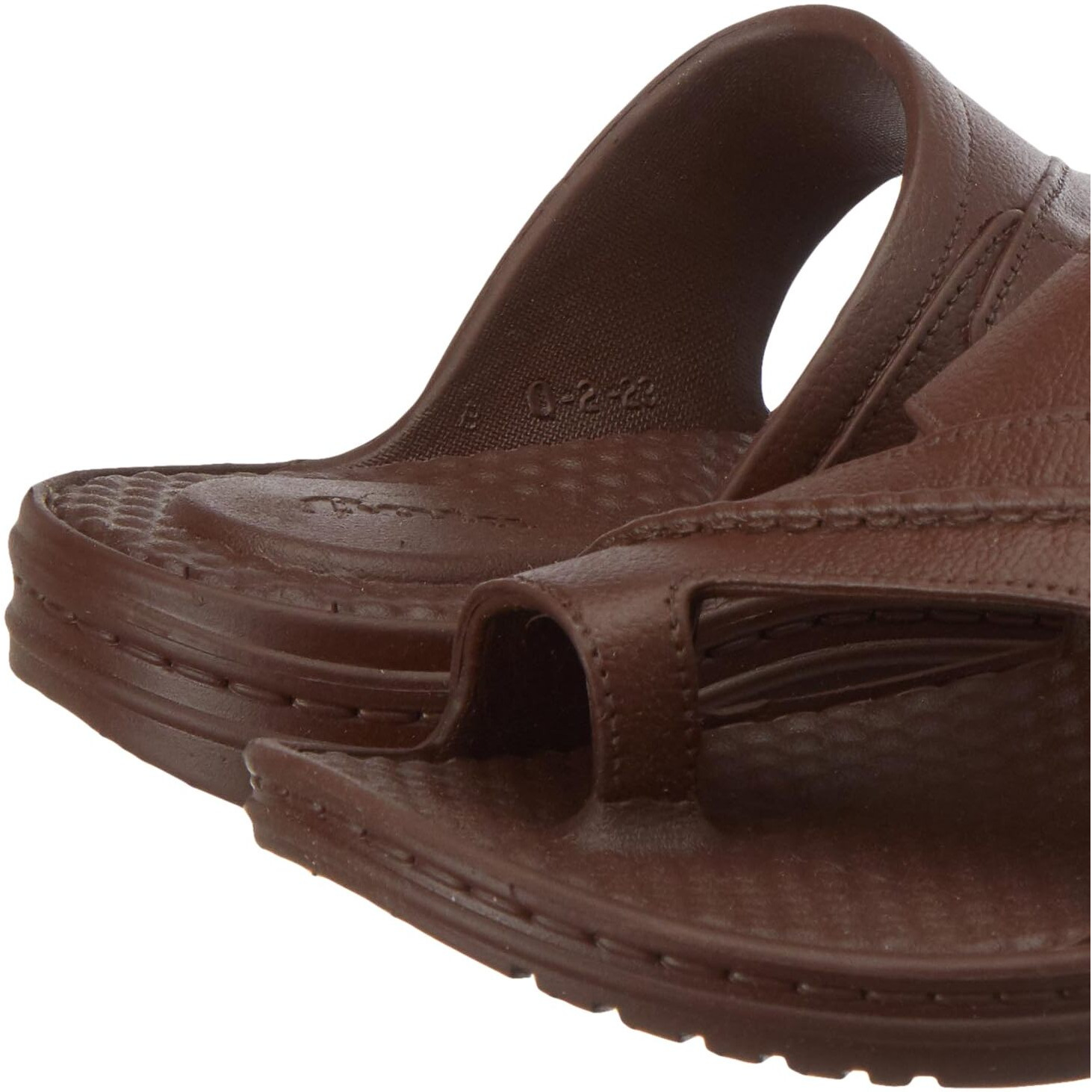 BATA Men's JACOB MONO - RTL Toe Ring Slippers (8724911_DARK BROWN_7 UK)