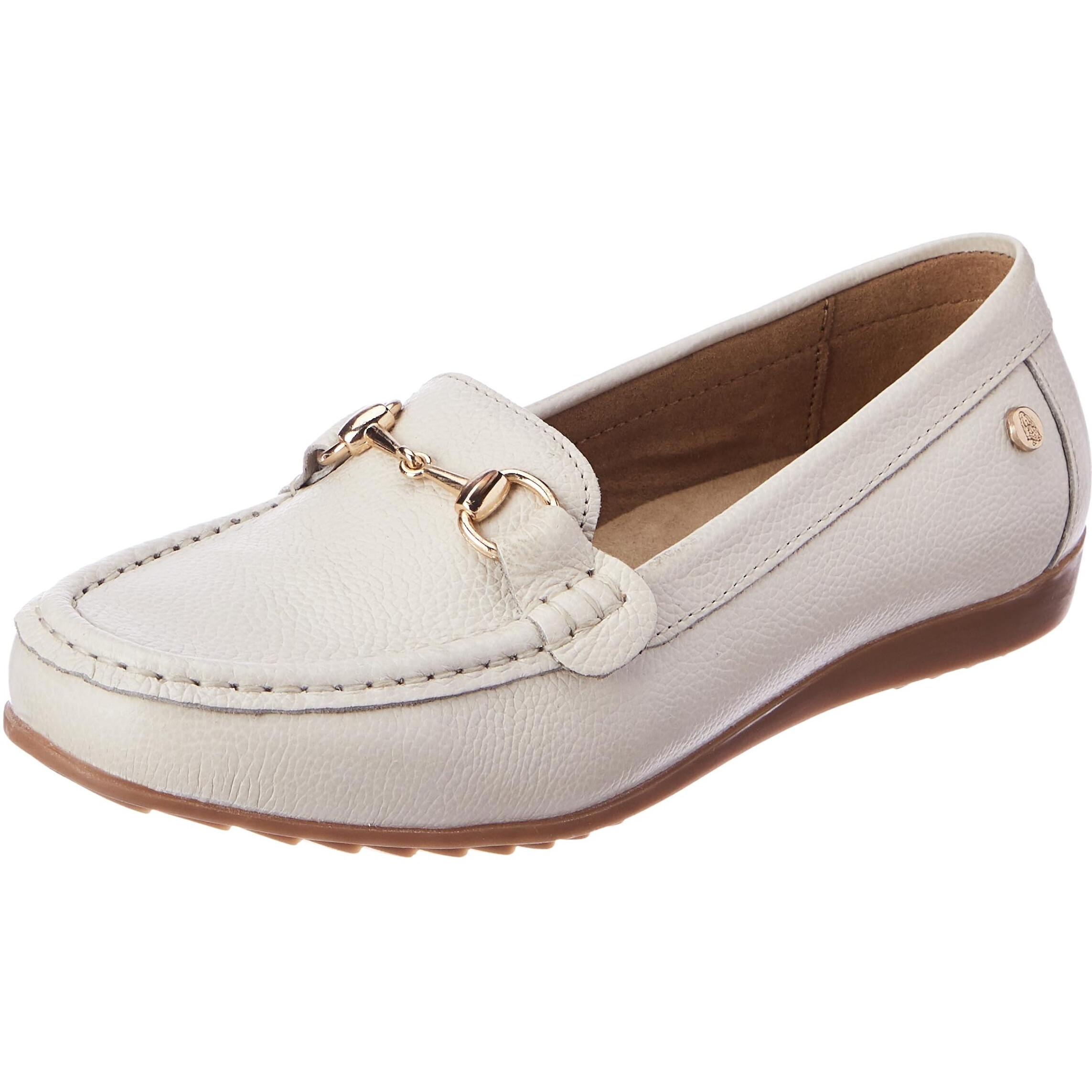 Hush Puppies Womens Maci Trim White Moccasin - 3 UK (5551228030)