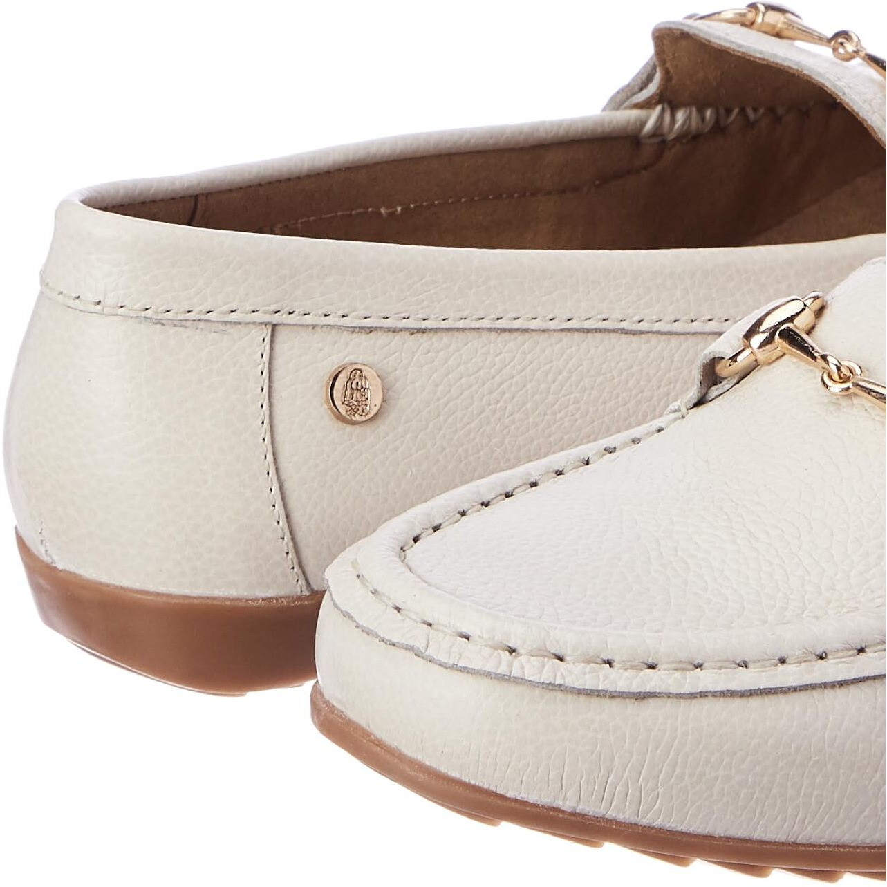 Hush Puppies Womens Maci Trim White Moccasin - 3 UK (5551228030)