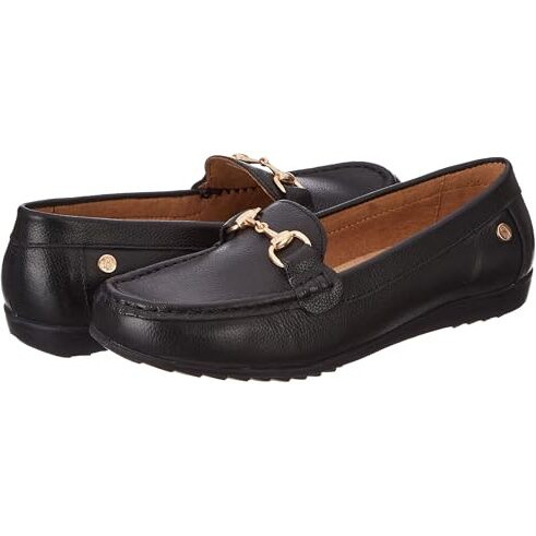 Hush Puppies Womens Maci Trim Black Moccasin - 4 UK (5556228040)