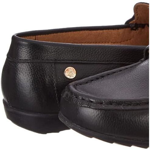 Hush Puppies Womens Maci Trim Black Moccasin - 4 UK (5556228040)