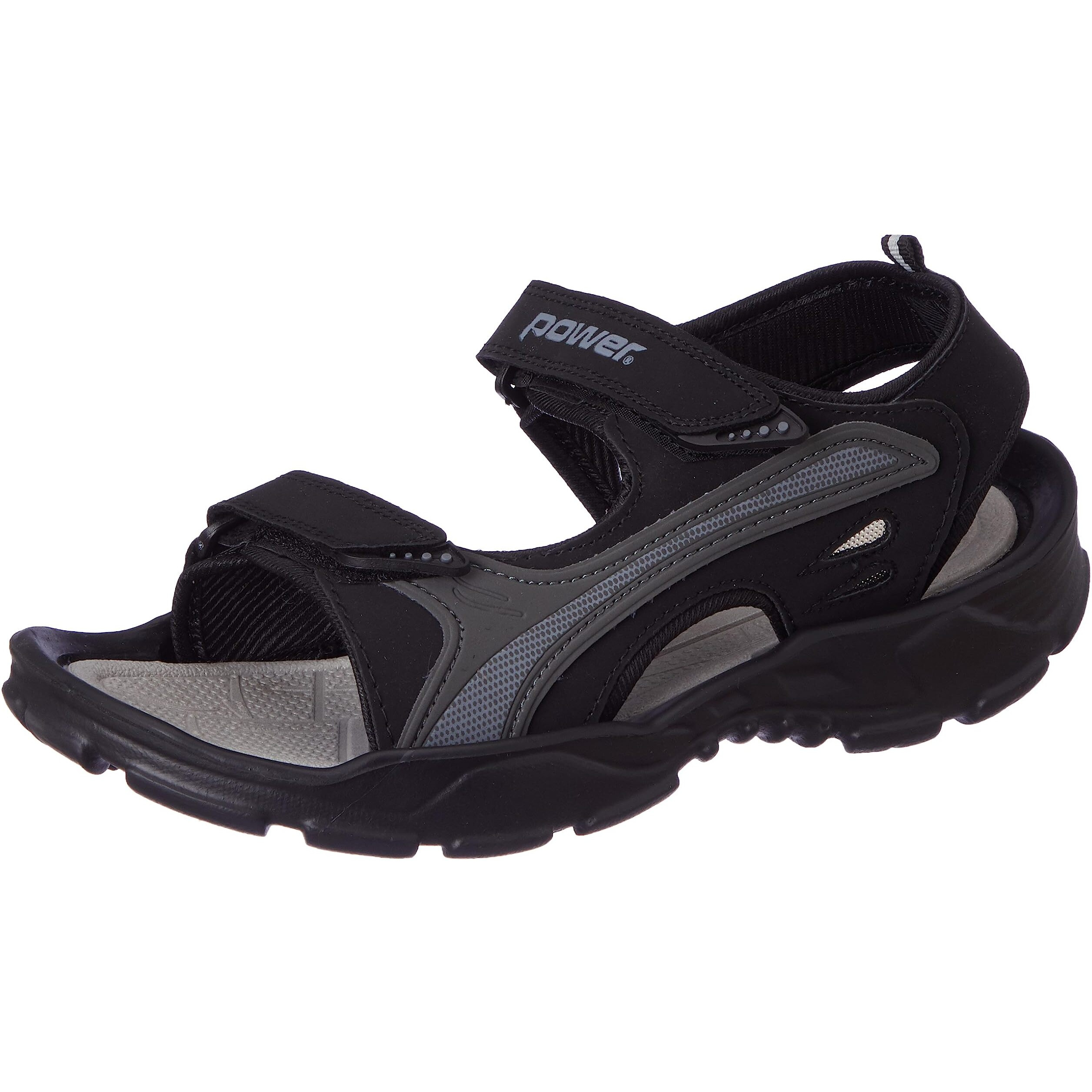Power Male's STRICKER E Black Sandal UK 6 (8616430)