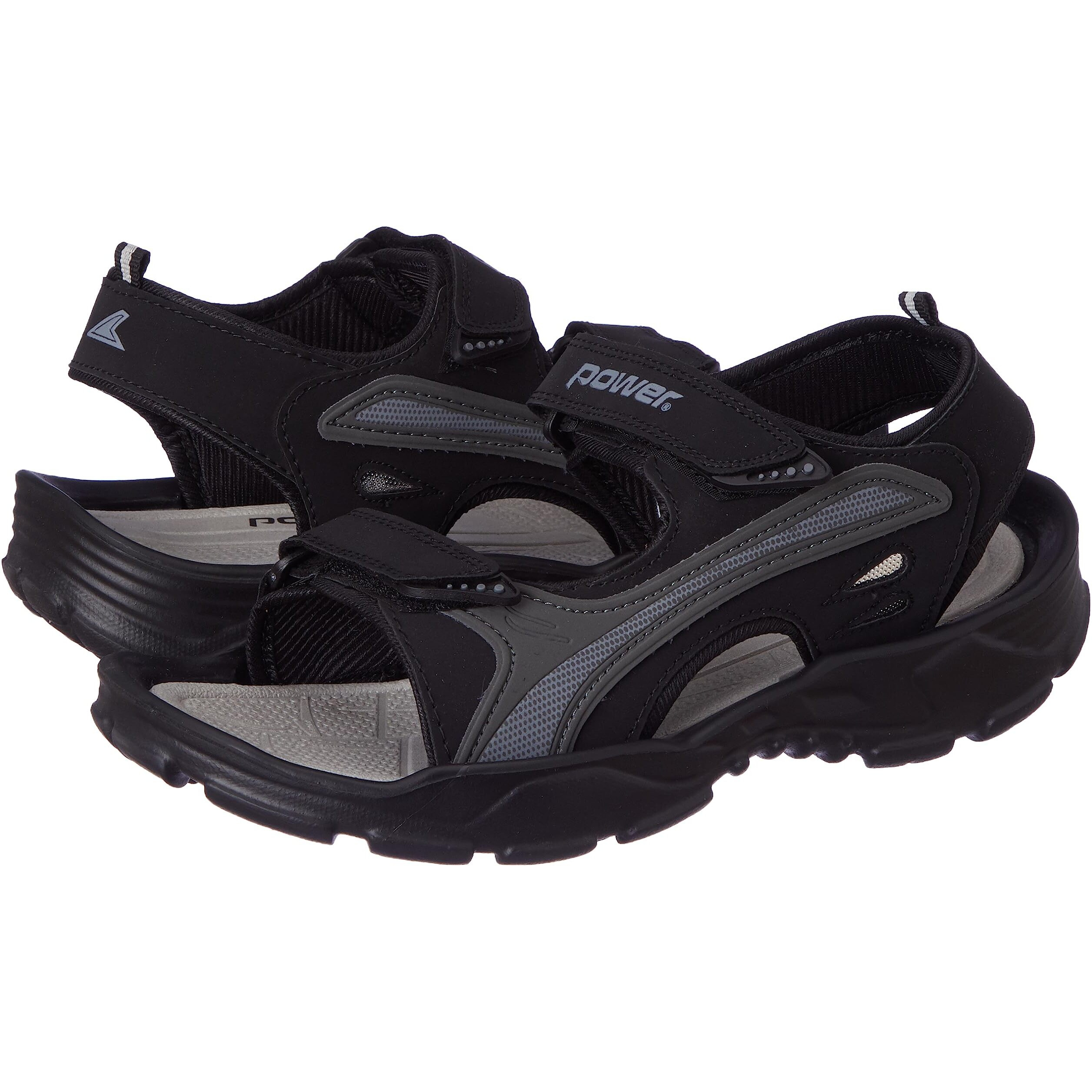 Power Male's STRICKER E Black Sandal UK 6 (8616430)