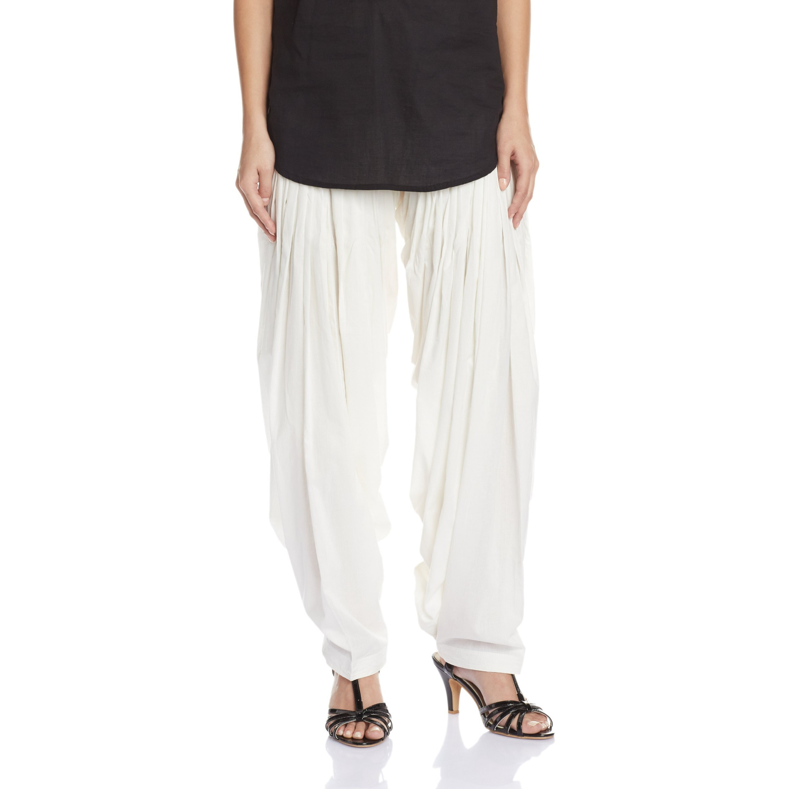 Aurelia Women's Cotton Patiala Bottom (CRK60025-00237_Orange_FS)