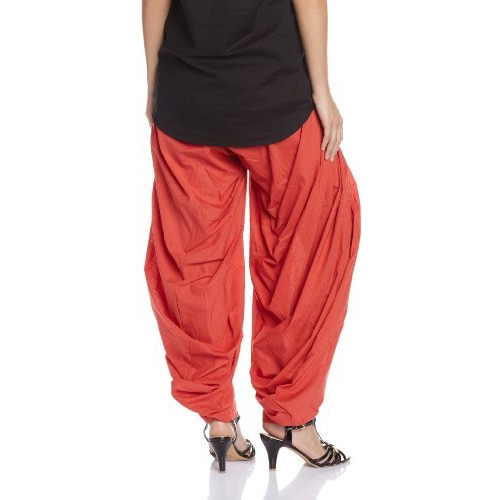 Aurelia Women's Cotton Patiala Bottom (CRK60025-00237_Orange_FS)