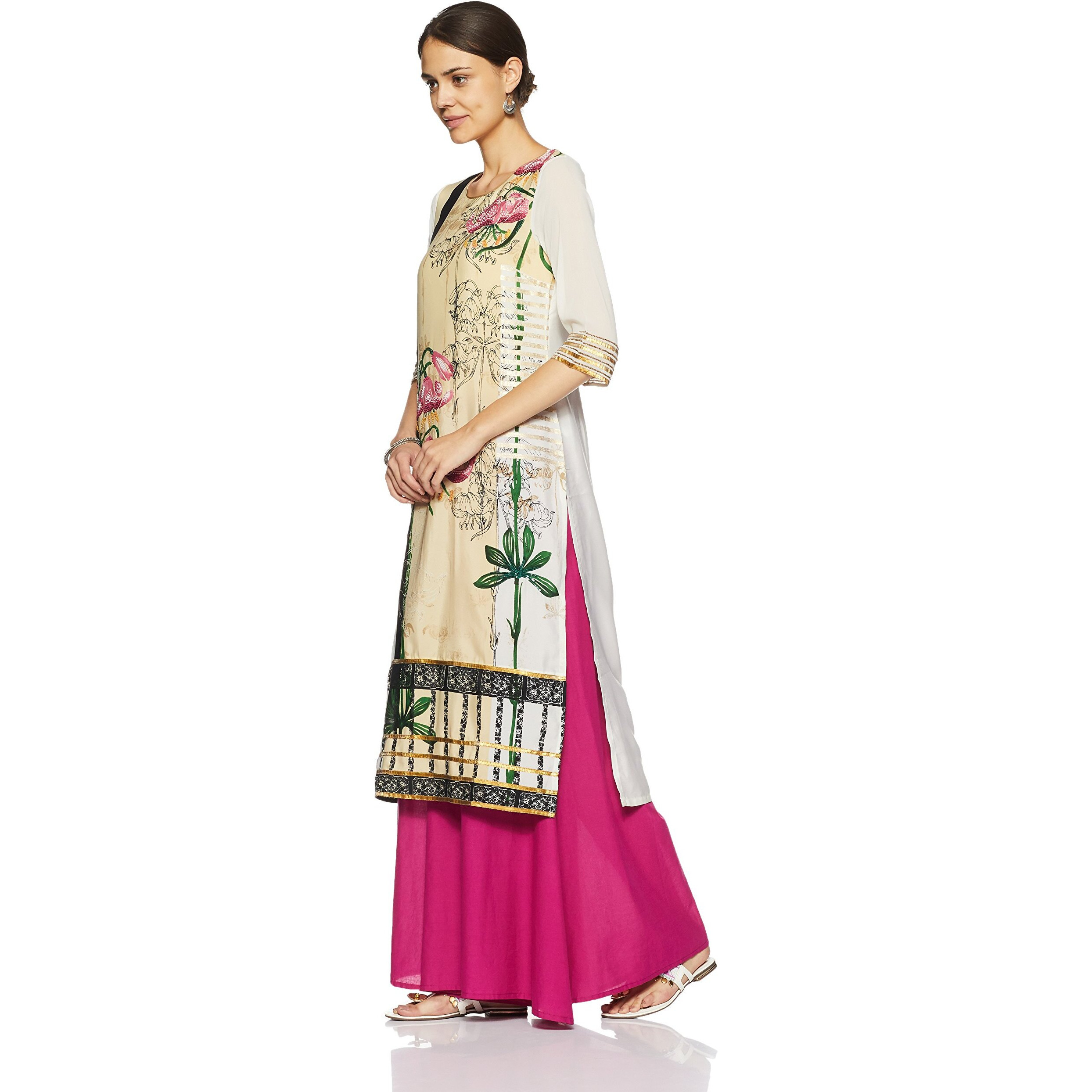 W for Woman Straight Kurta (17FES11439-59261_6_STD.ECRU)