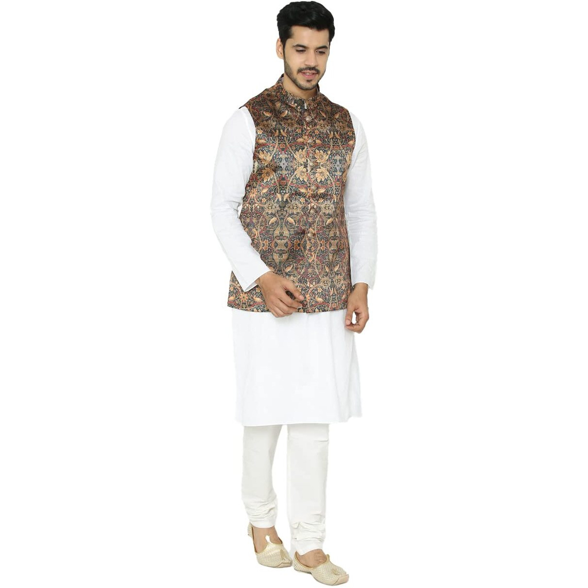 Manyavar Men's Other (JAC142_Beige_M)