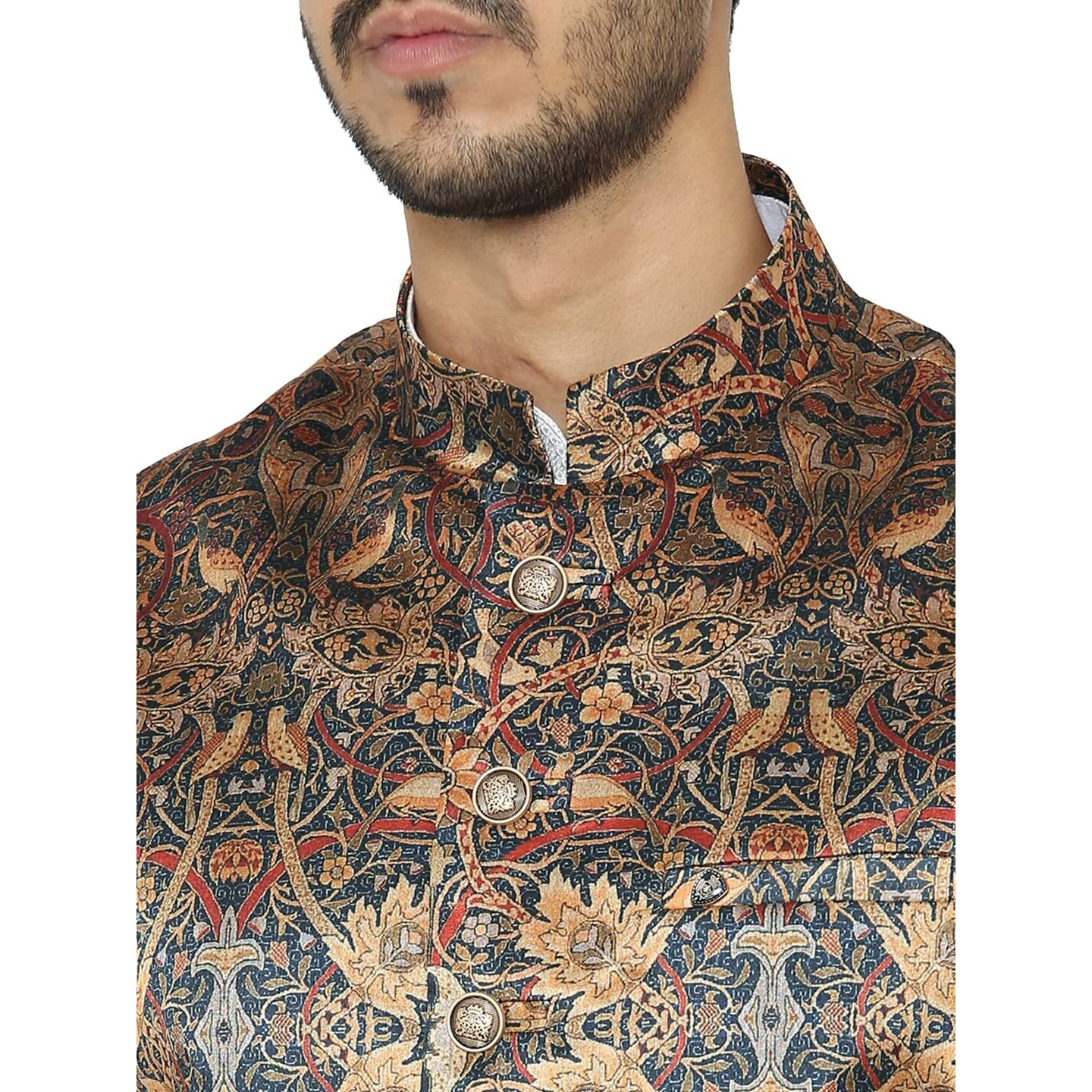Manyavar Men's Other (JAC142_Beige_M)