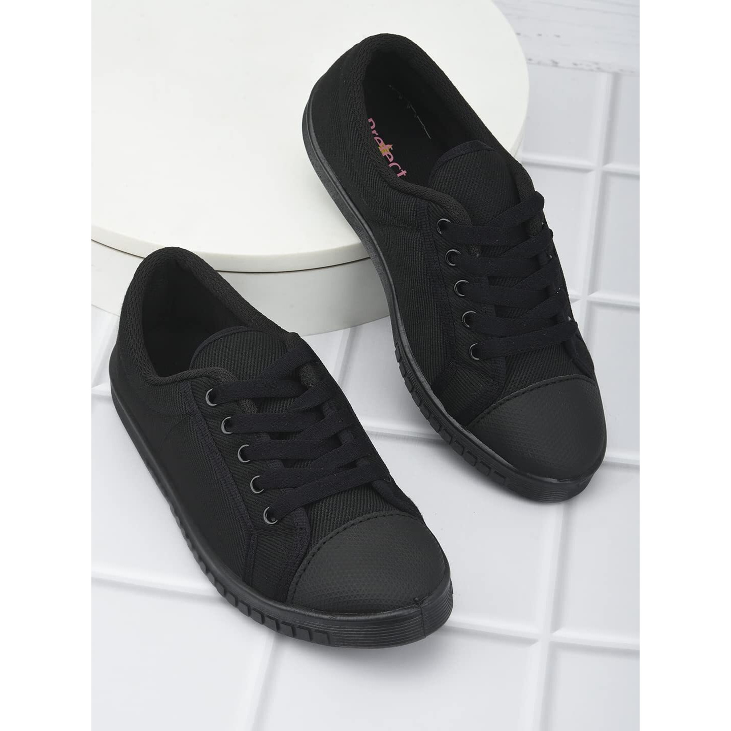 Liberty Kids Tenis Black School Shoes - 3 UK