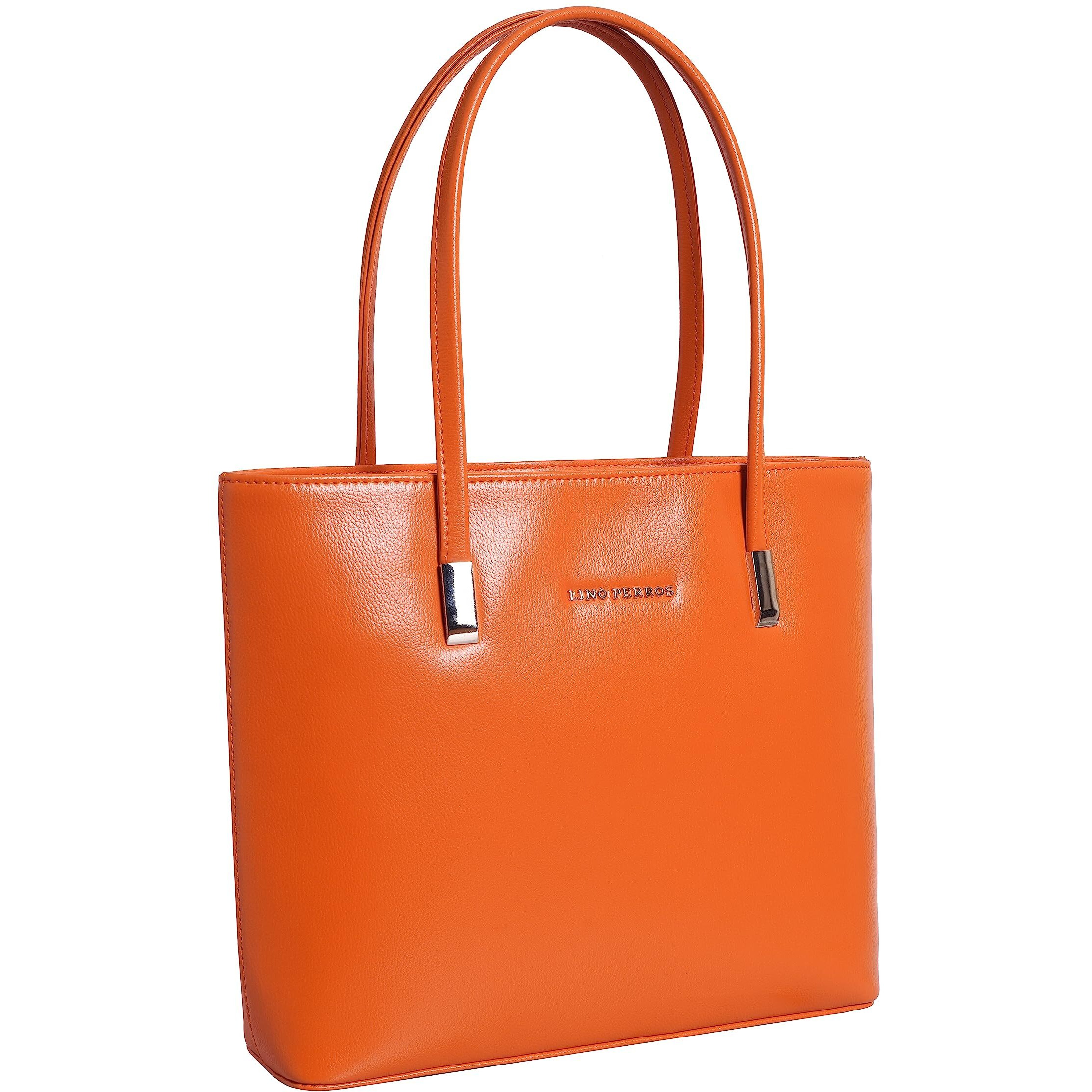 Lino Perros Women's leatherette Orange Tote Bag