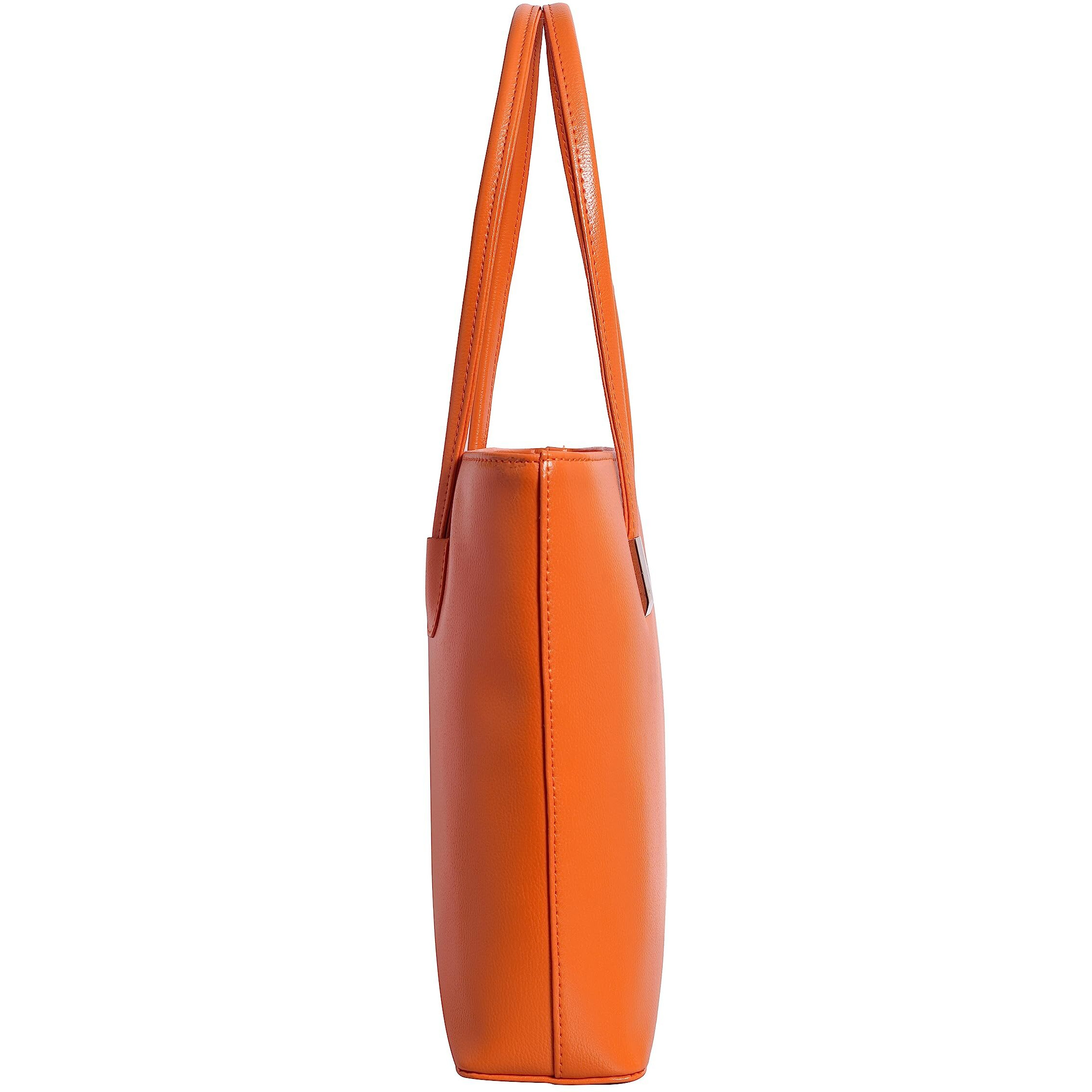 Lino Perros Women's leatherette Orange Tote Bag