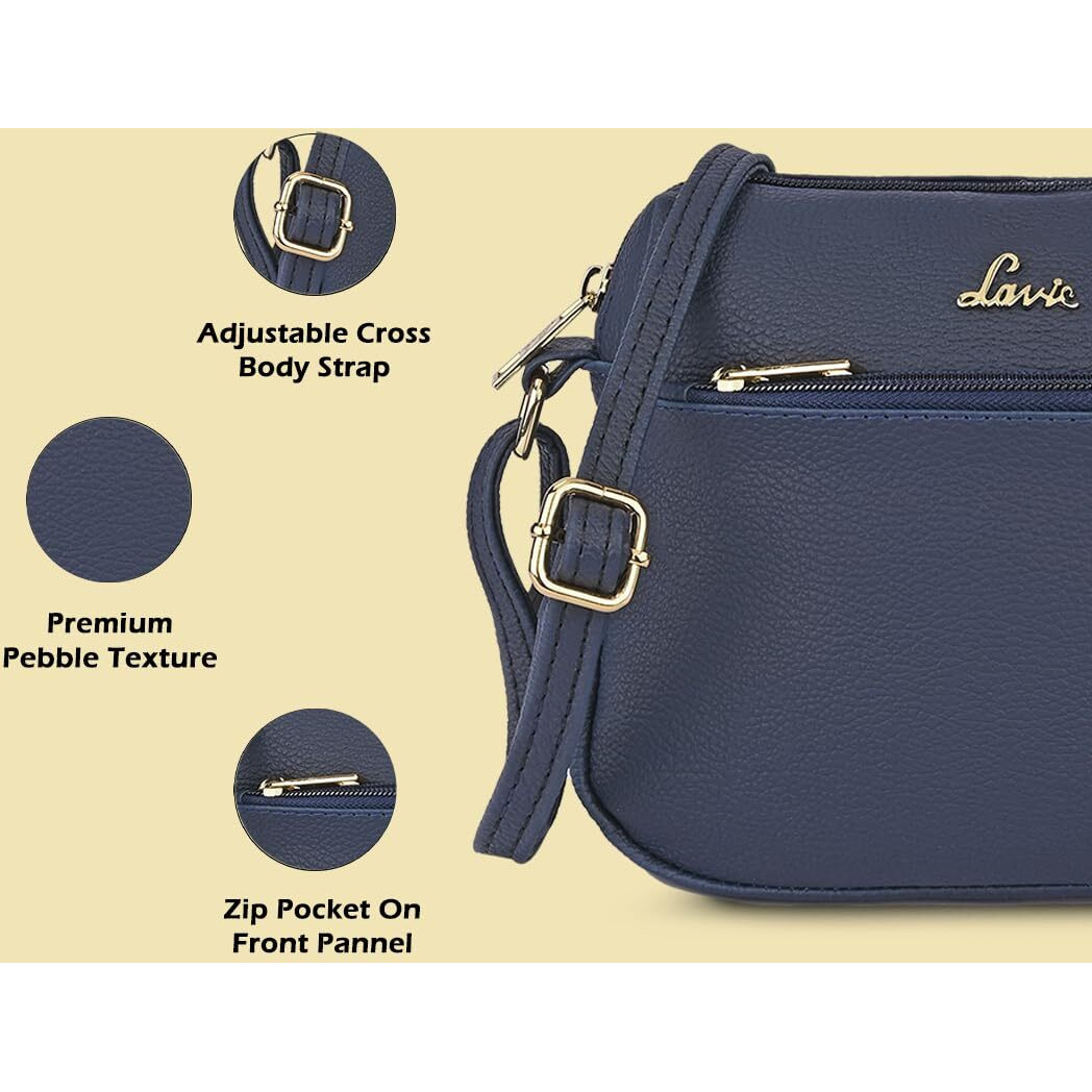 Lavie Sara small sling bag for women (NAVY)