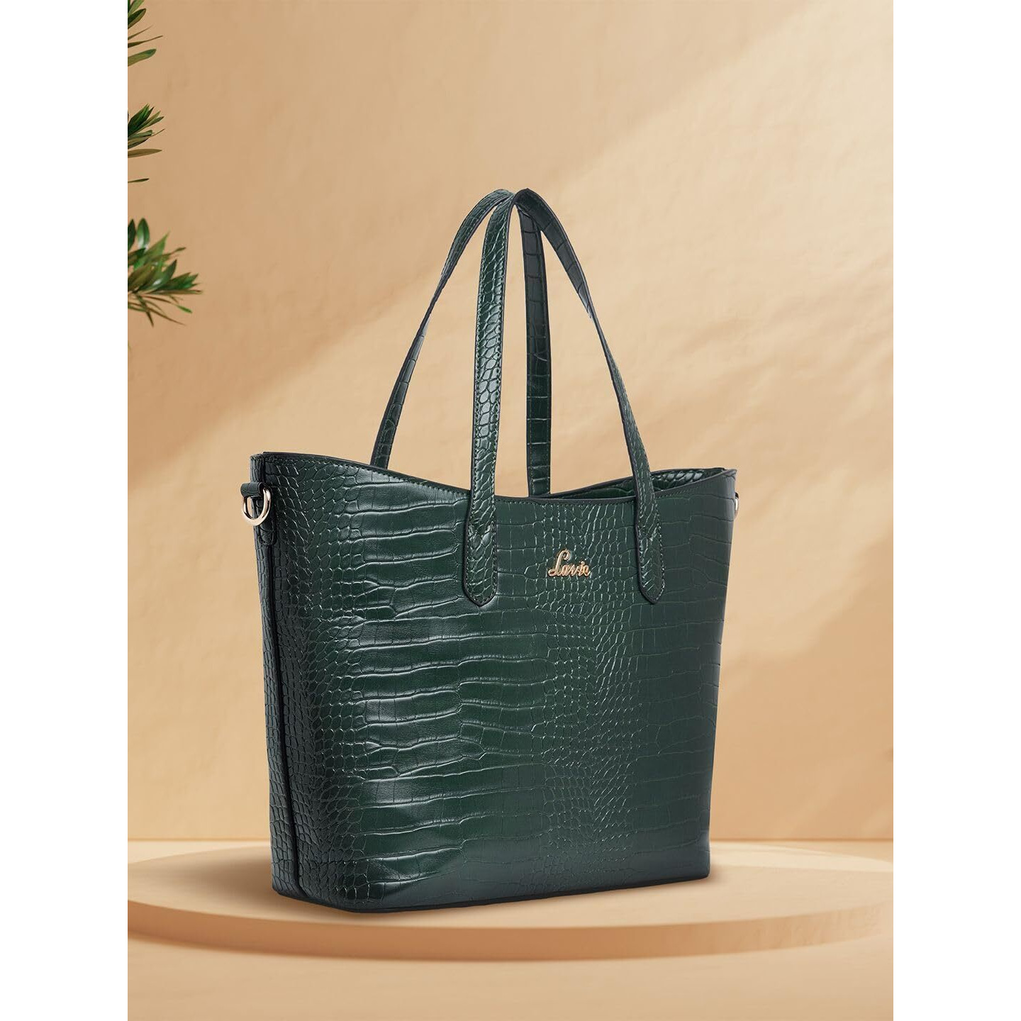 Lavie Women's Hailon Tote Handbag (Large, Dk Green)
