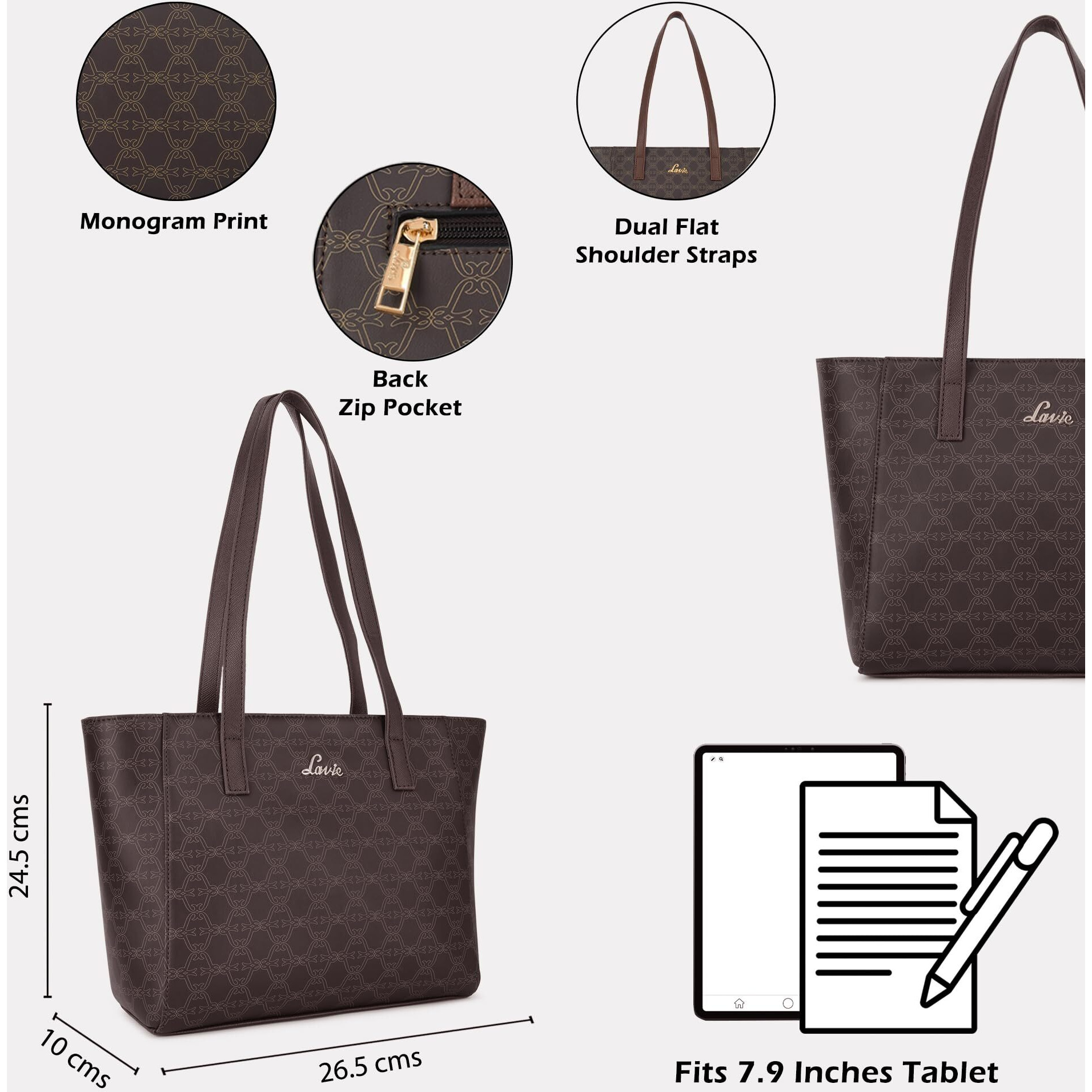 Lavie Women's Mono Betula Medium Tote Bag | Ladies Purse Handbag