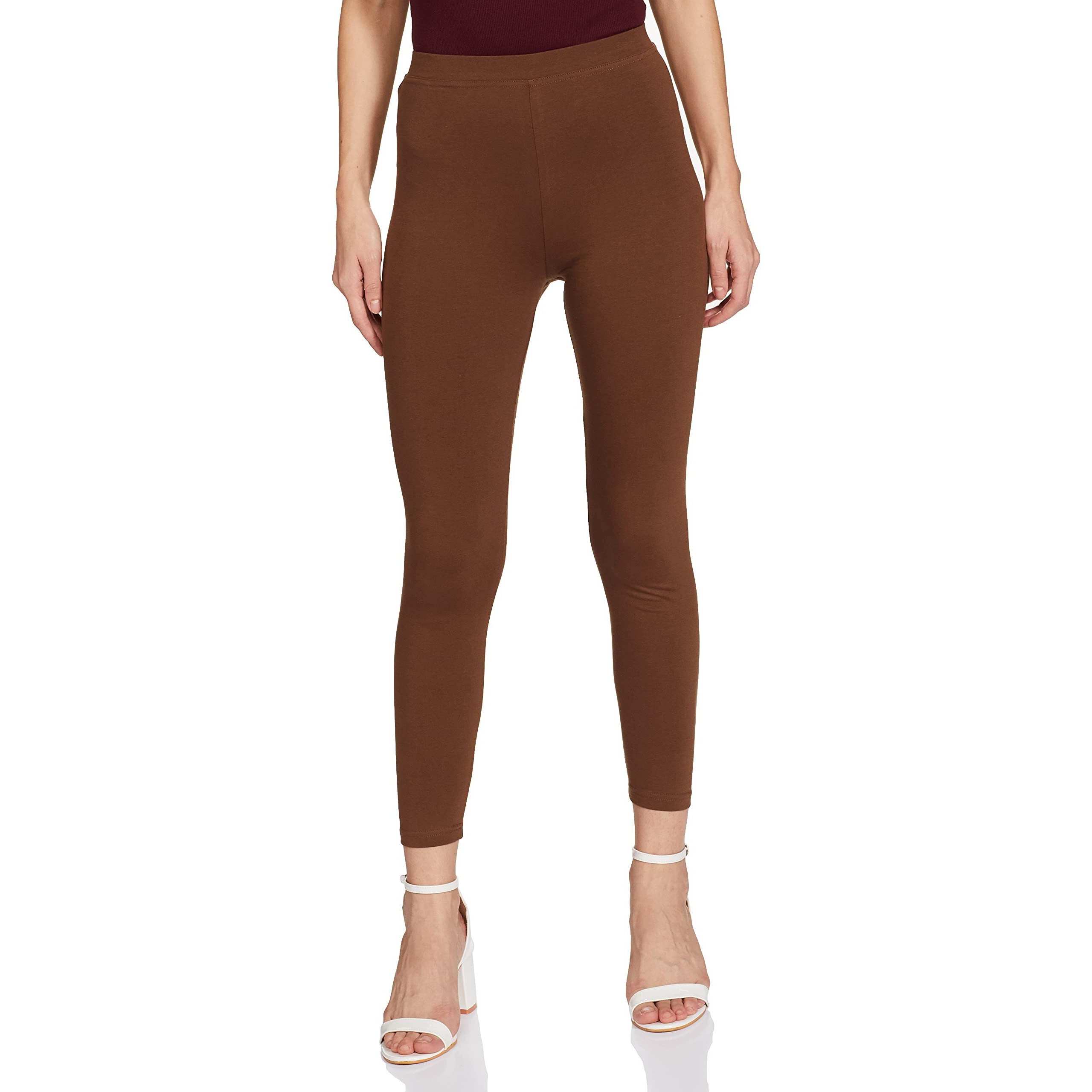 Max Women's Regular Fit Brown Leggings S