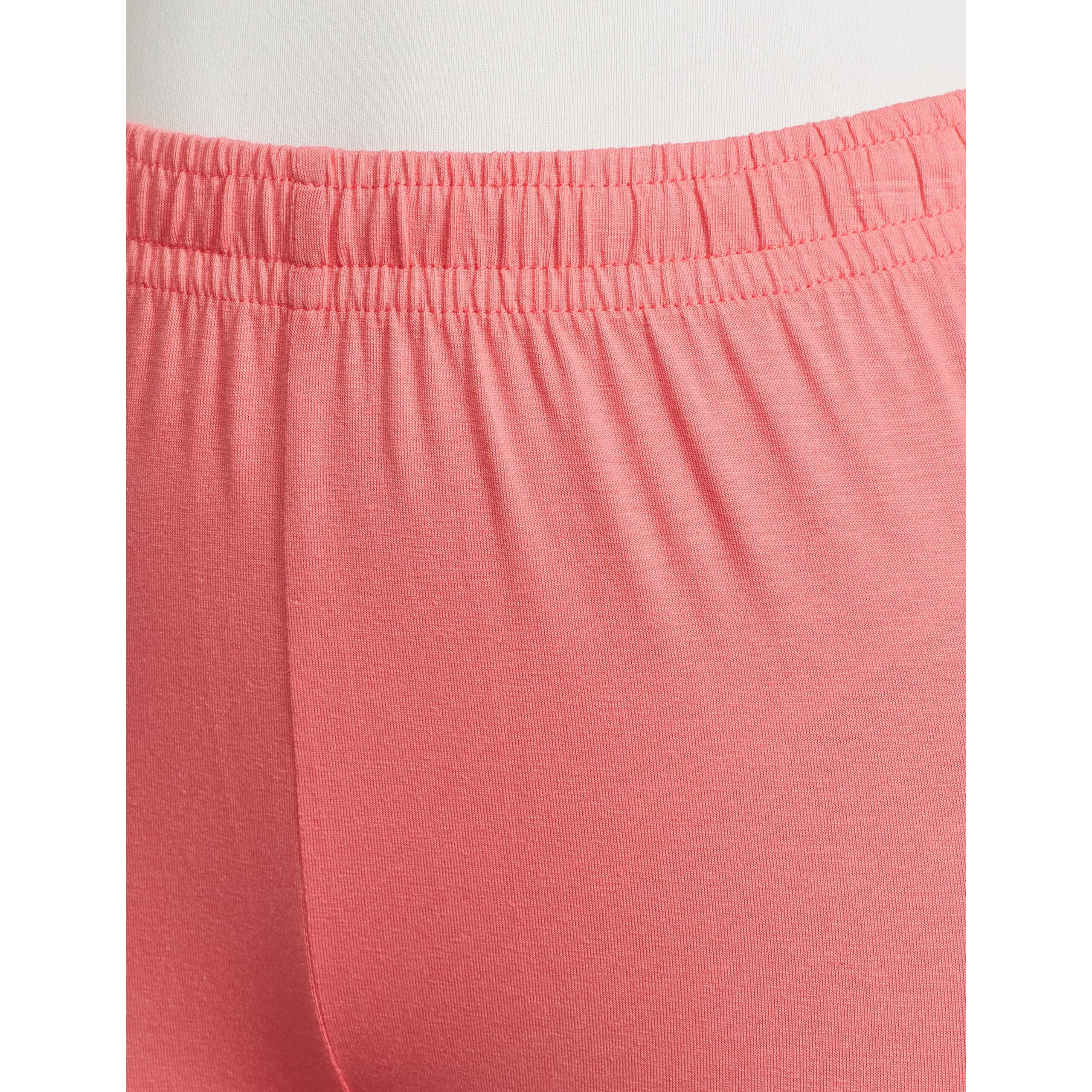 Max Women Solid Elasticated Churidar (NOOSKC21CRCORAL)_XXL
