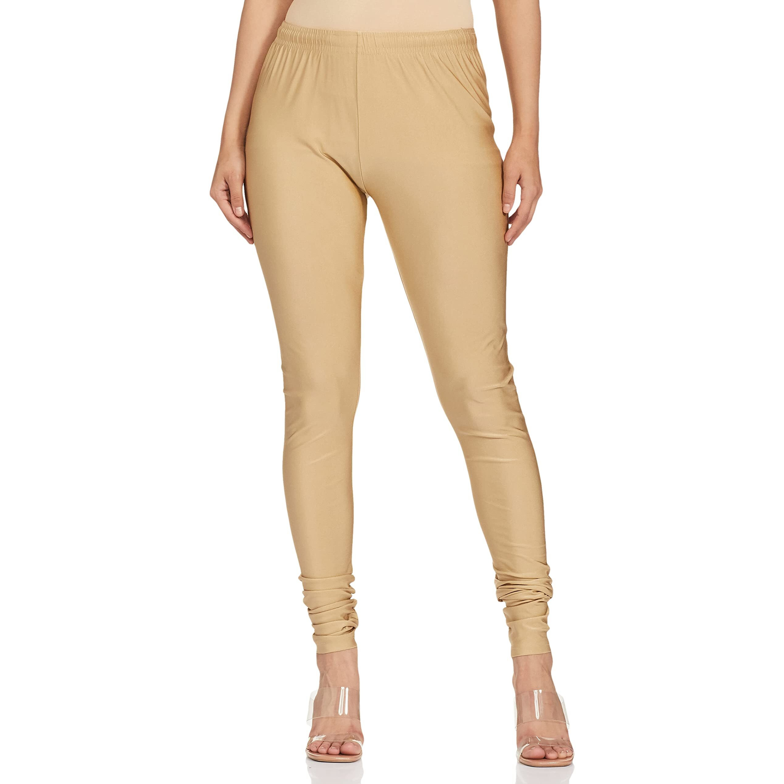Max Women's Regular Fit Cotton Churidar (NOOSKC21GOGOLD_Gold_XL_Gold_XL)