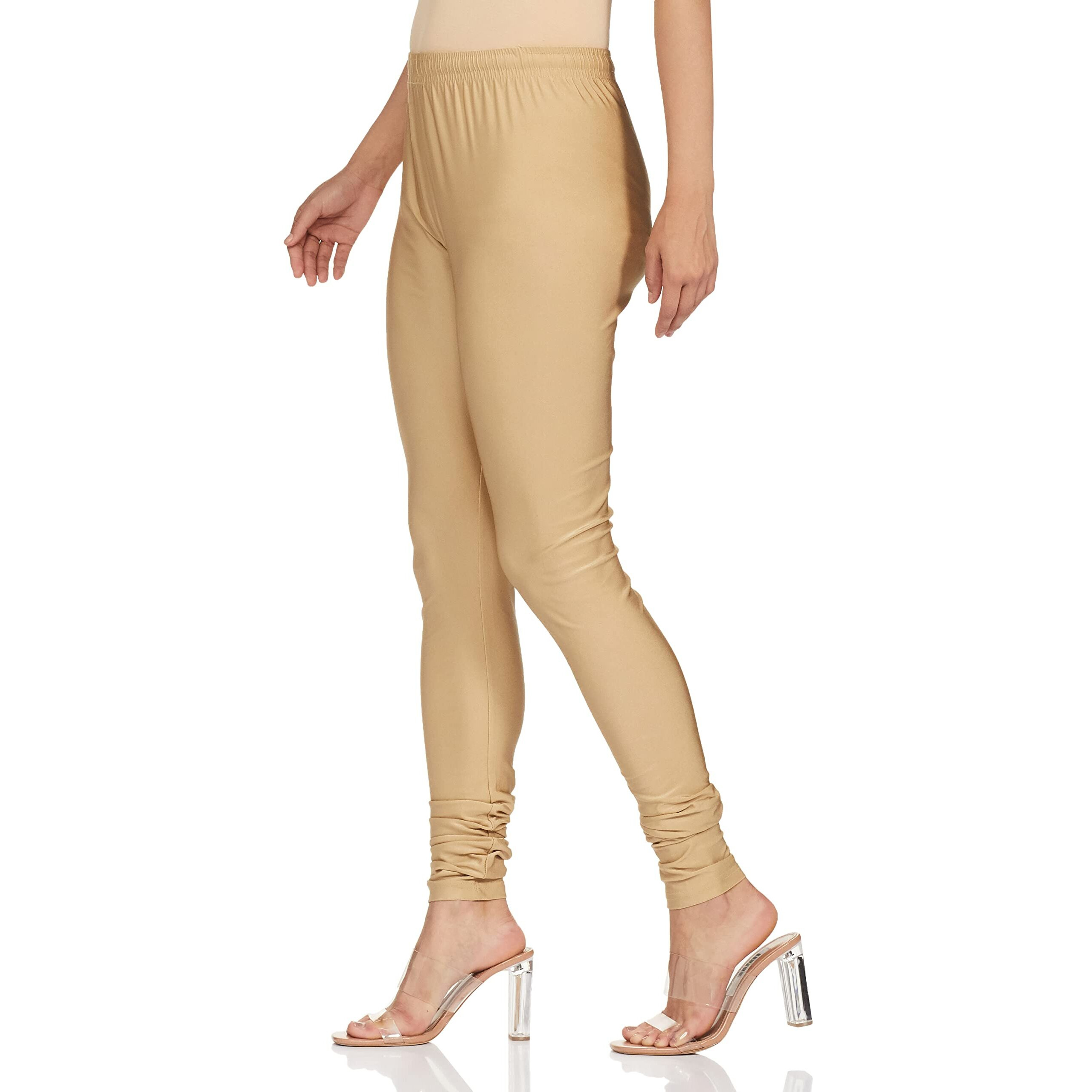Max Women's Regular Fit Cotton Churidar (NOOSKC21GOGOLD_Gold_XL_Gold_XL)