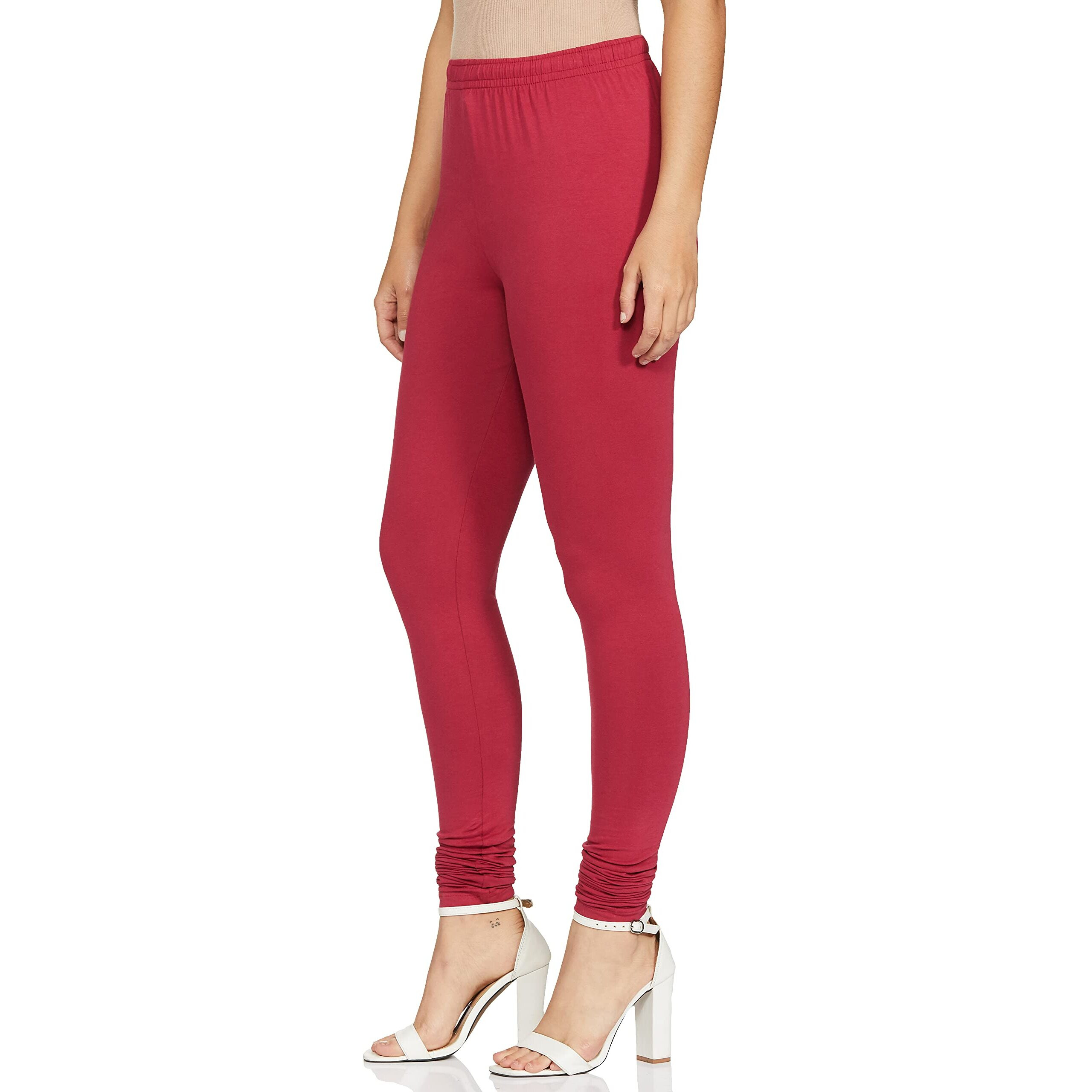 Max Women Solid Knitted Regular Fit Churidar (Nooskc21Mamaroon)_XXL