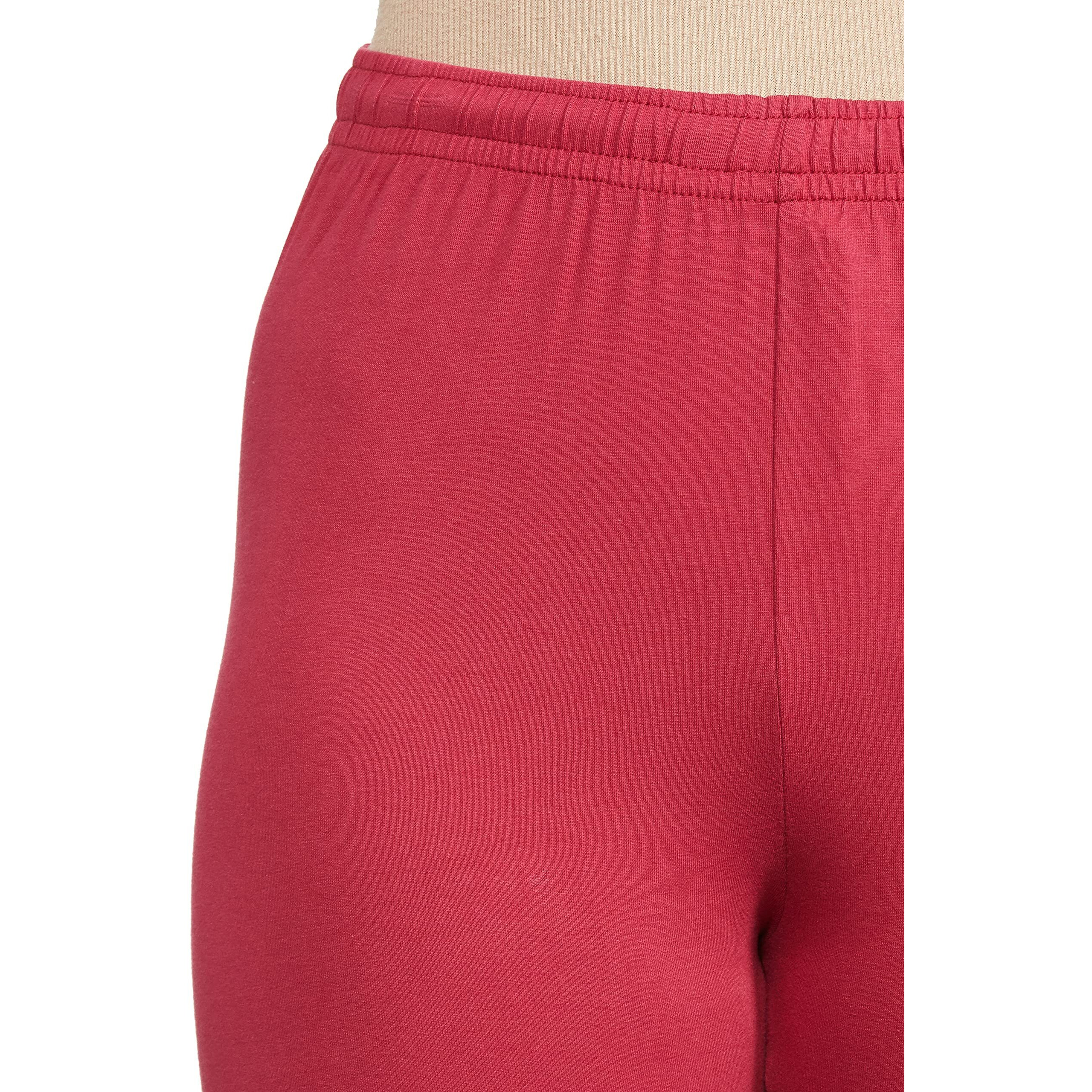 Max Women Solid Knitted Regular Fit Churidar (Nooskc21Mamaroon)_XXL