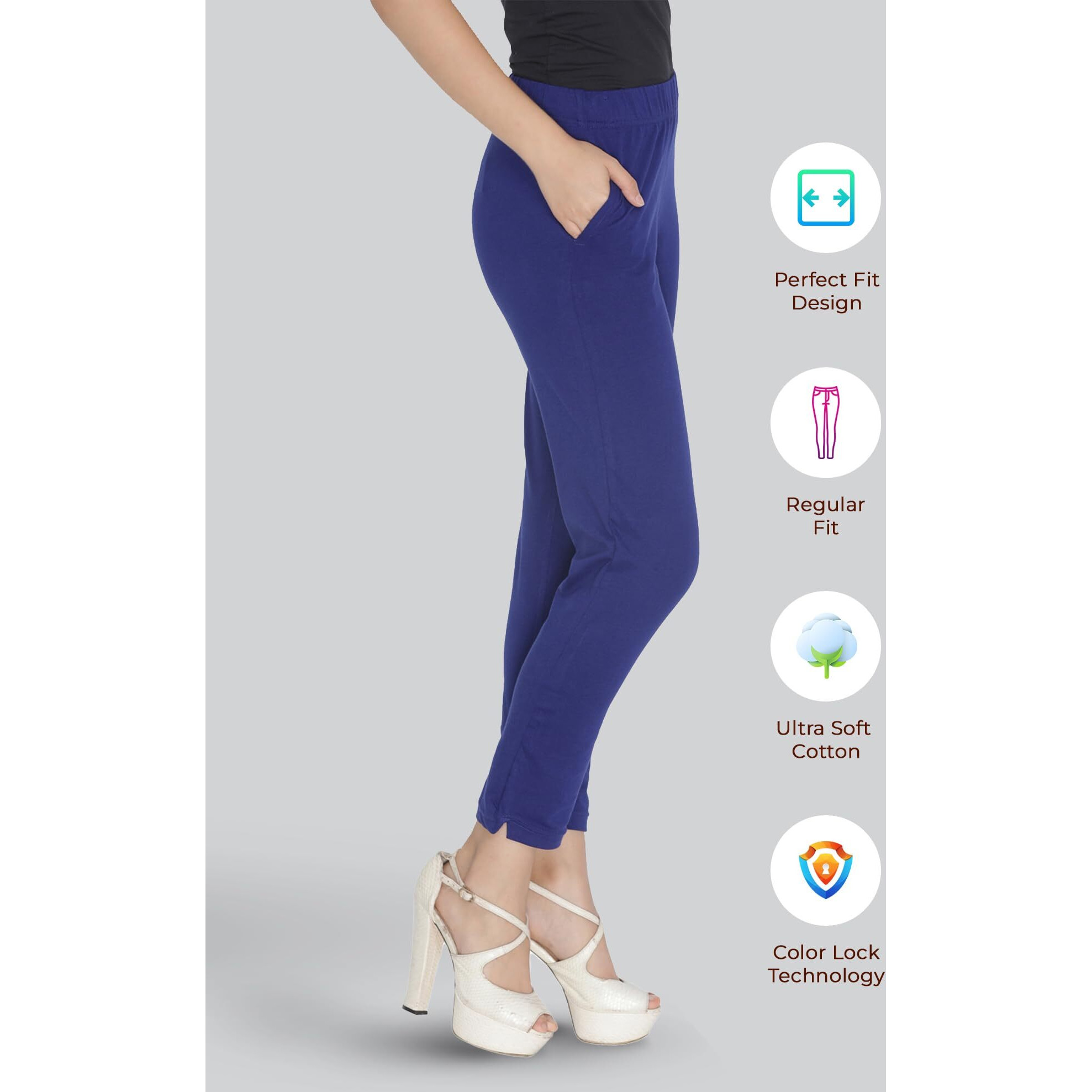 Lyra Women Solid Premium Cotton Kurtipant | Mid-Waist | Fashionwear