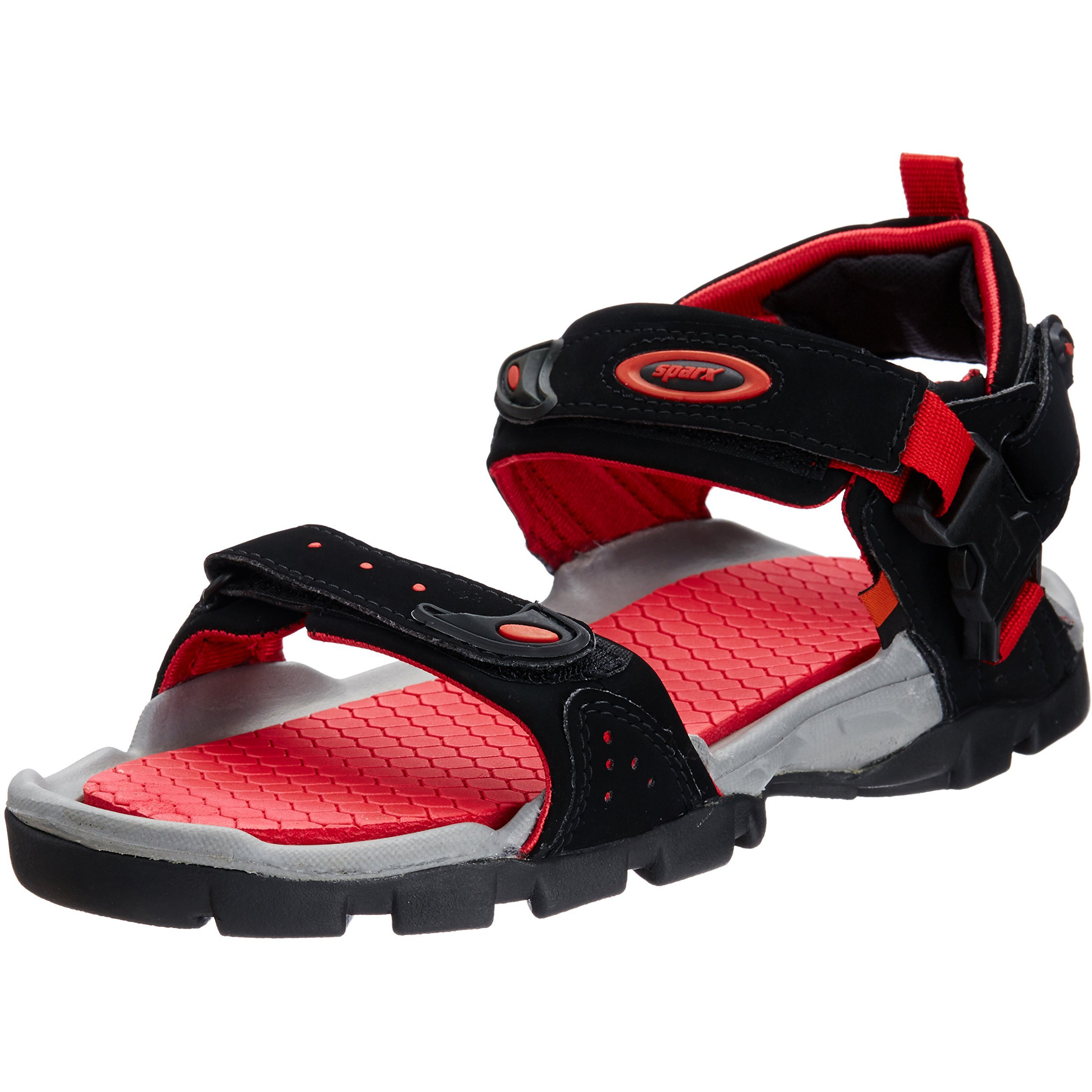 Sparx mens SS 502 | Latest, Daily Use, Stylish Floaters | Red Sport Sandal - 8 UK (SS 502)