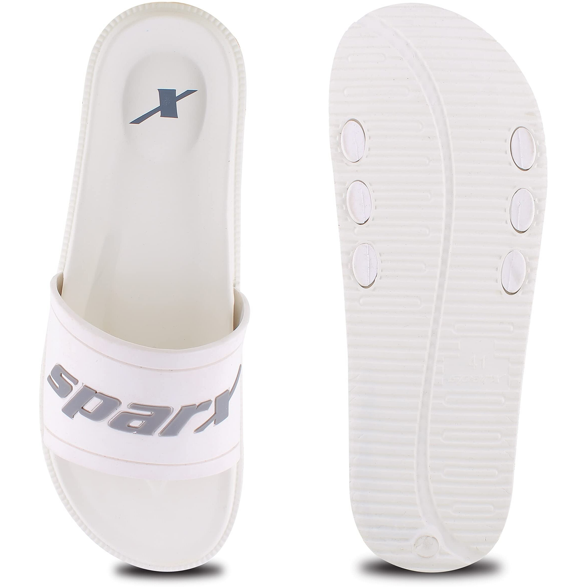Sparx Men SFG-2101 White Grey Flip Flops SF2101GWHGY0006