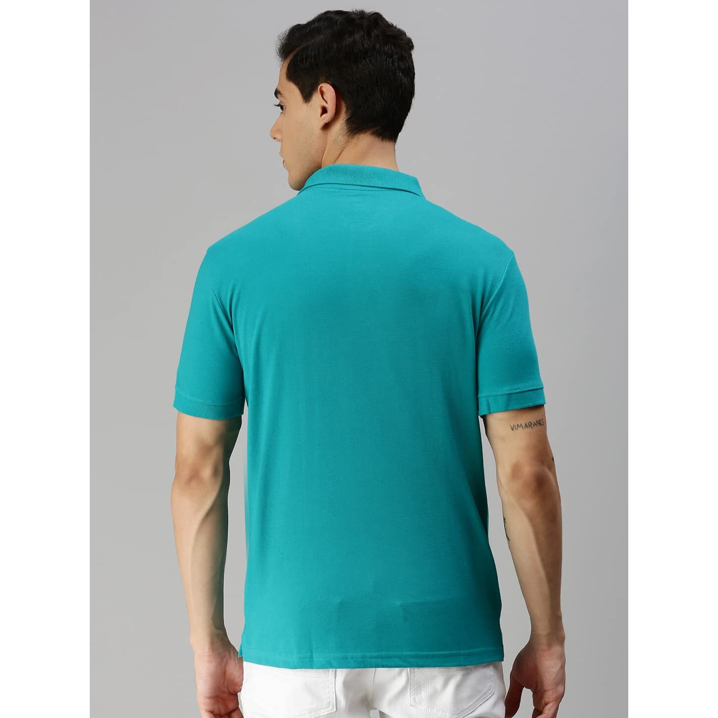 ONN Men's Sea Green Half Sleeves Polo Collar T-Shirt with Pocket(Size  4X-Large)