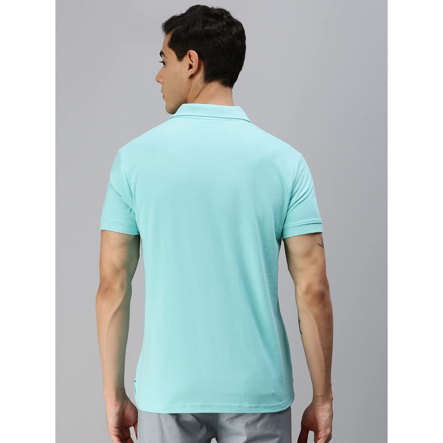 ONN Men's Sky Blue Half Sleeves Polo Collar T-Shirt with Pocket(Size  3X-Large)