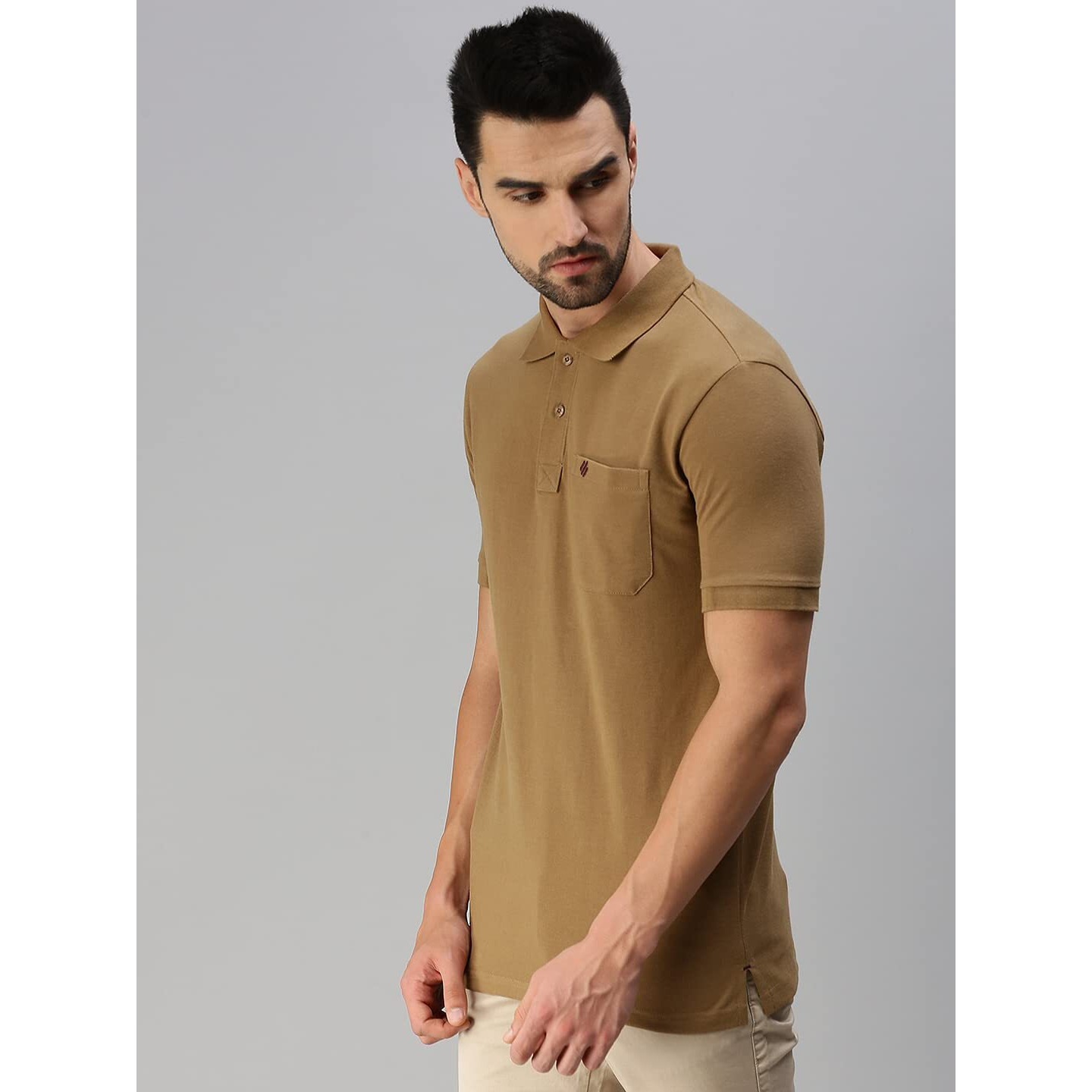 ONN Men's Mouse Half Sleeves Polo Collar T-Shirt with Pocket(Size  X-Small)