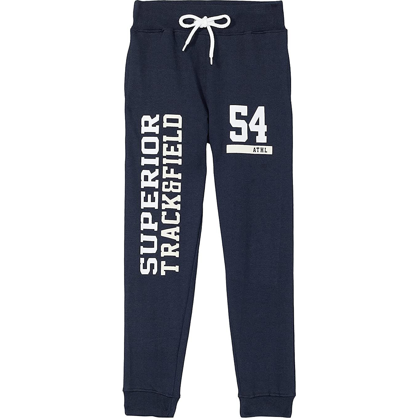T2F Boy's Regular Joggers (BYSJOG2P01_Red+Navy