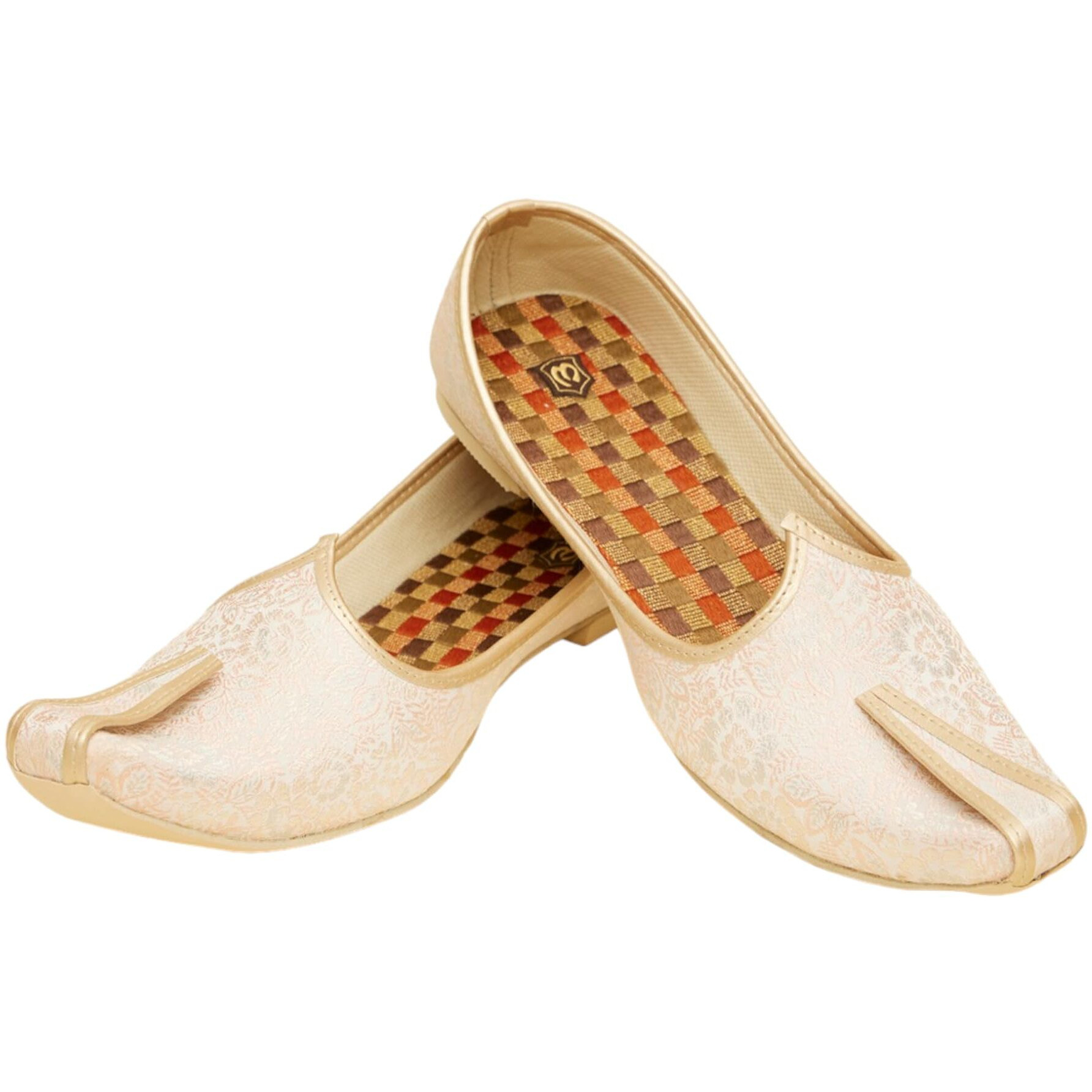 Manyavar Gajaree Self Textured Juti | Men's Ethnic Jutti | Juttis and Mojaris Pink