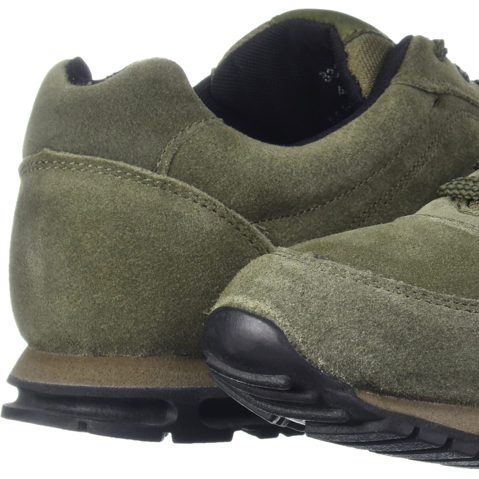 Power mens EXTREME LEATHER Olive Green Casual shoes - 7 UK (8337894)