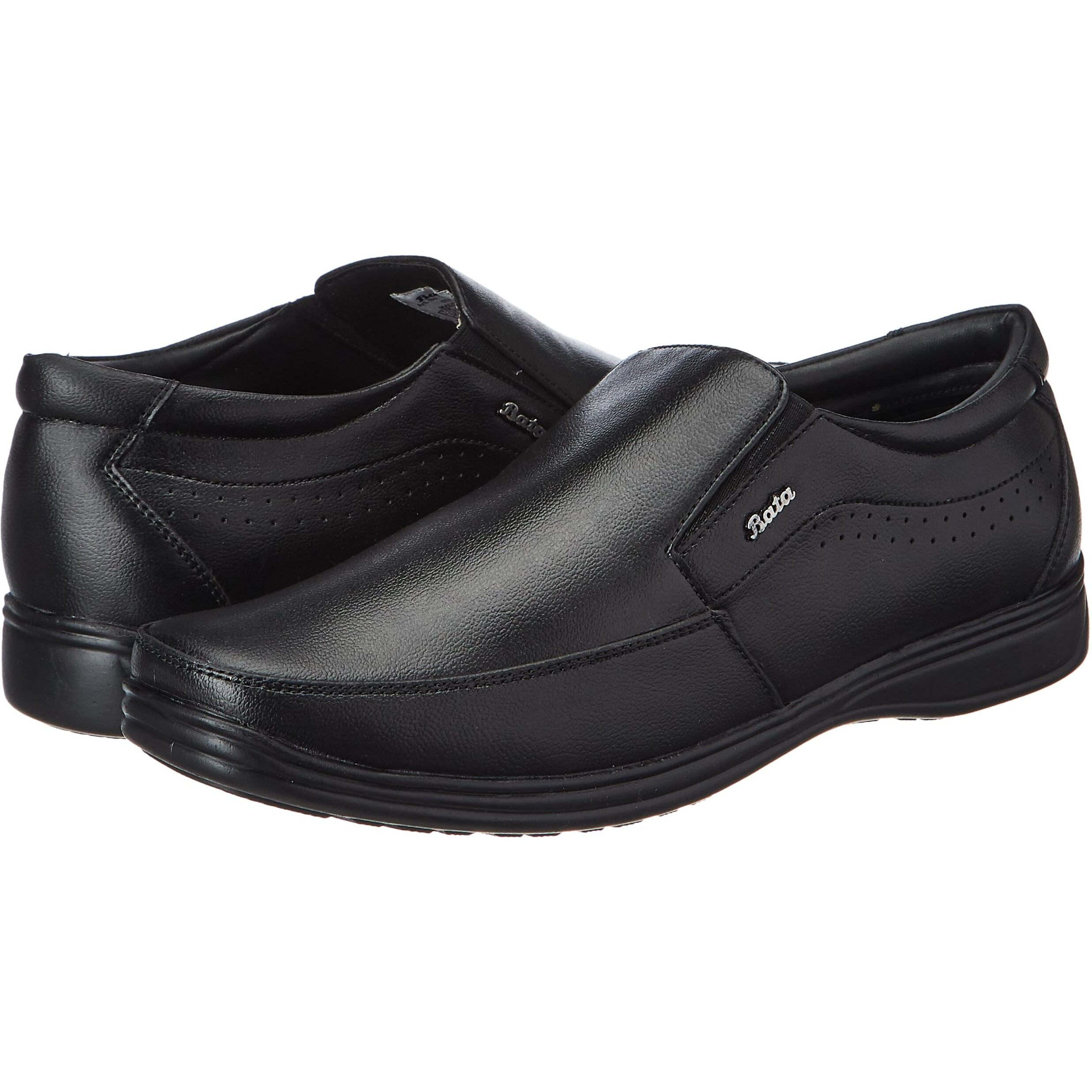 Bata Men's Cloud E Slipon Formal Shoes (8516124_Black_7 UK)