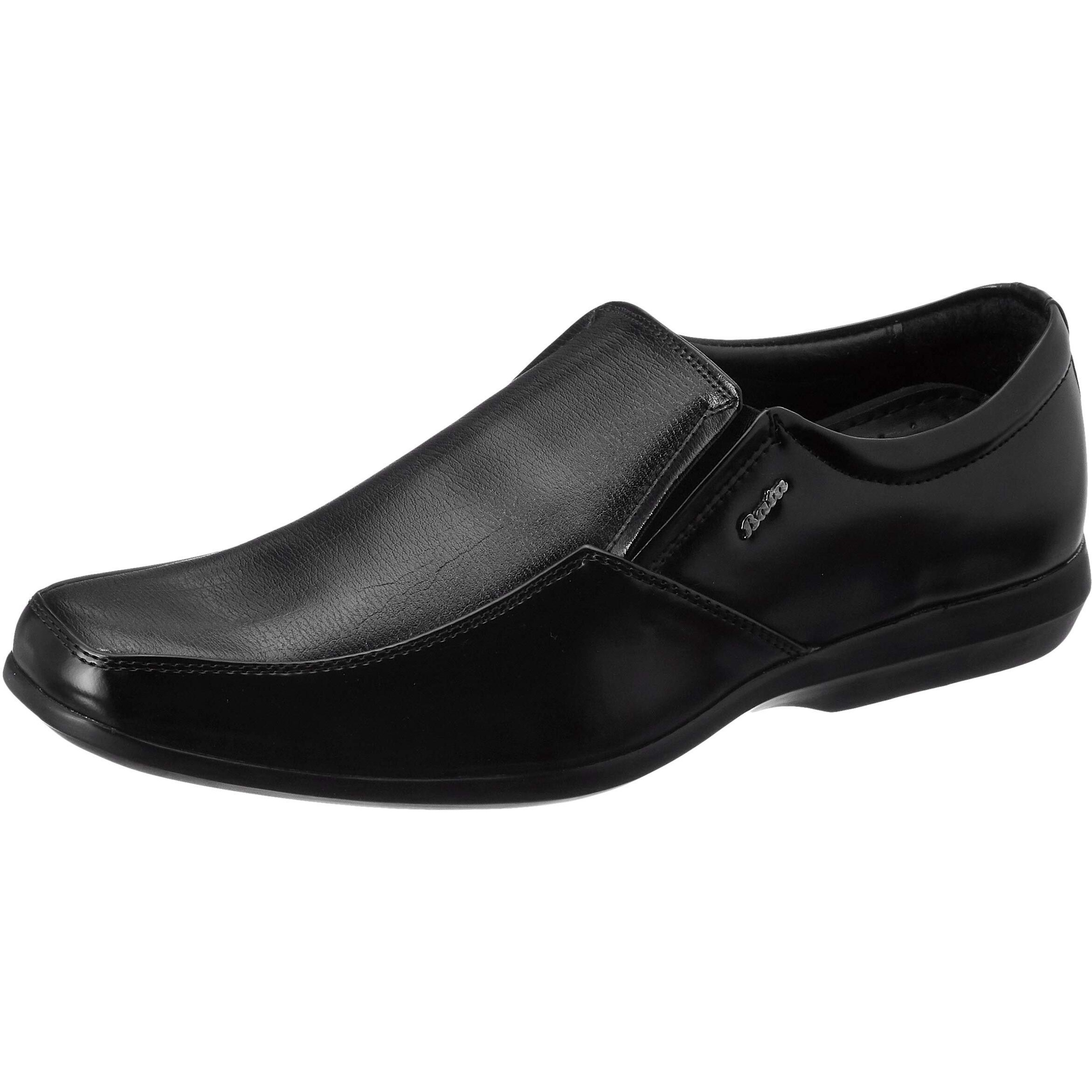 Bata Men's SA 05 E Slipon Formal Shoes (8516514_BLACK_7 UK)