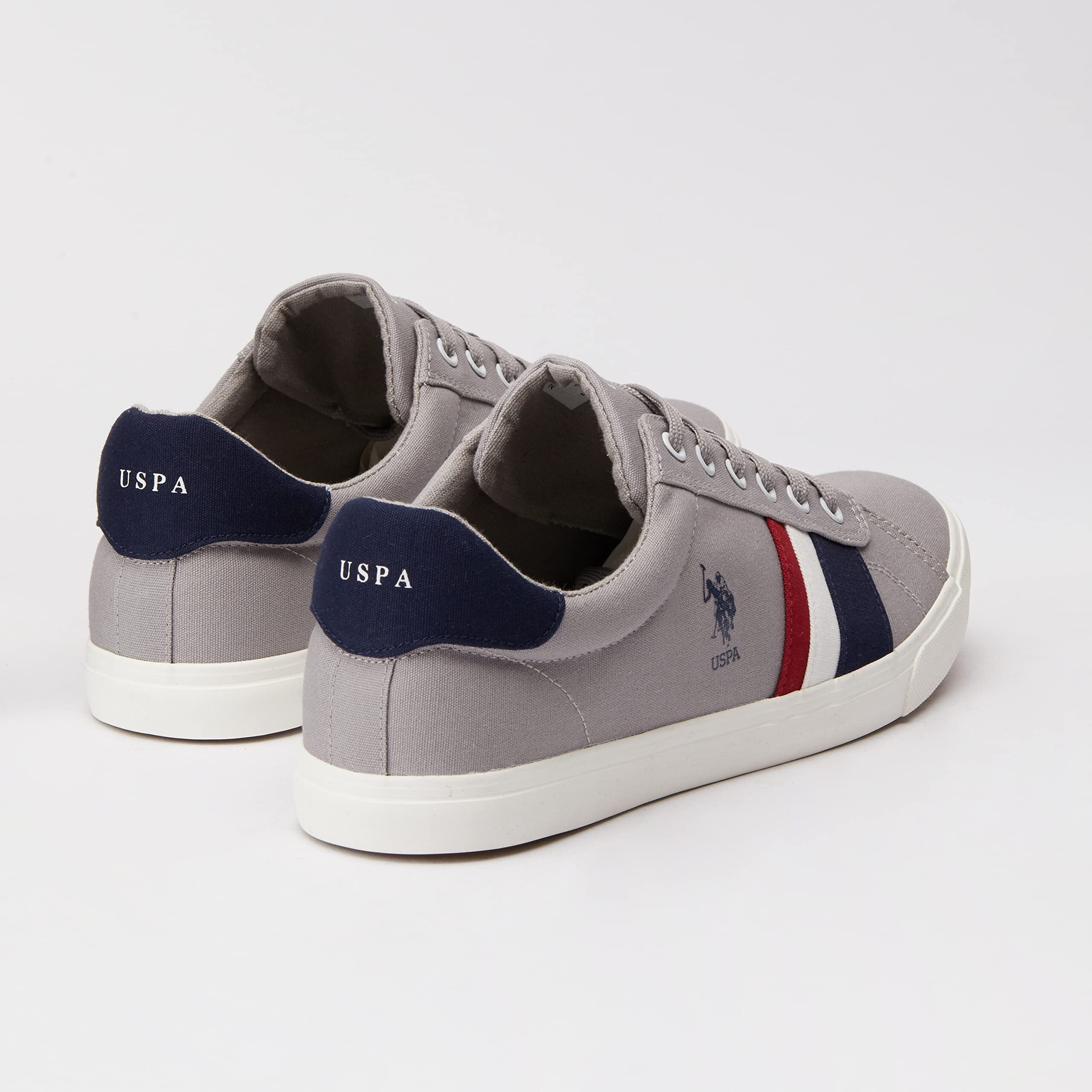 U.S. POLO ASSN. Mens Abor Grey Sneakers - 7 UK (8 Us) (2Fd21135G07)