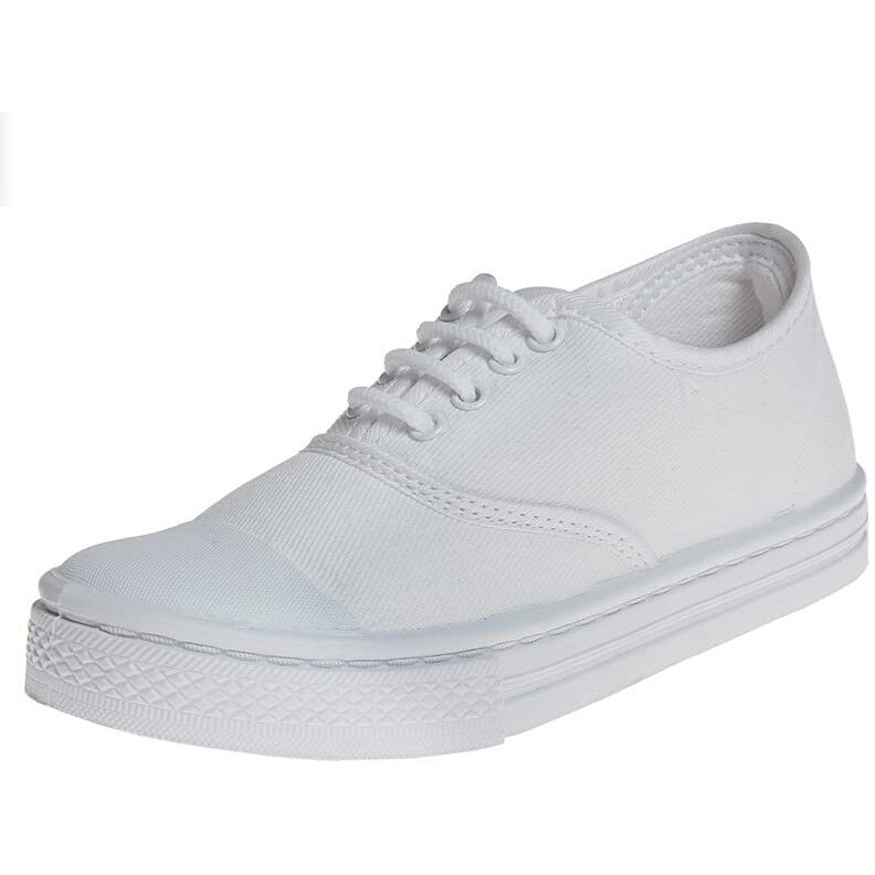Liberty Boys & Girls Tennis White School Shoes_10 Big