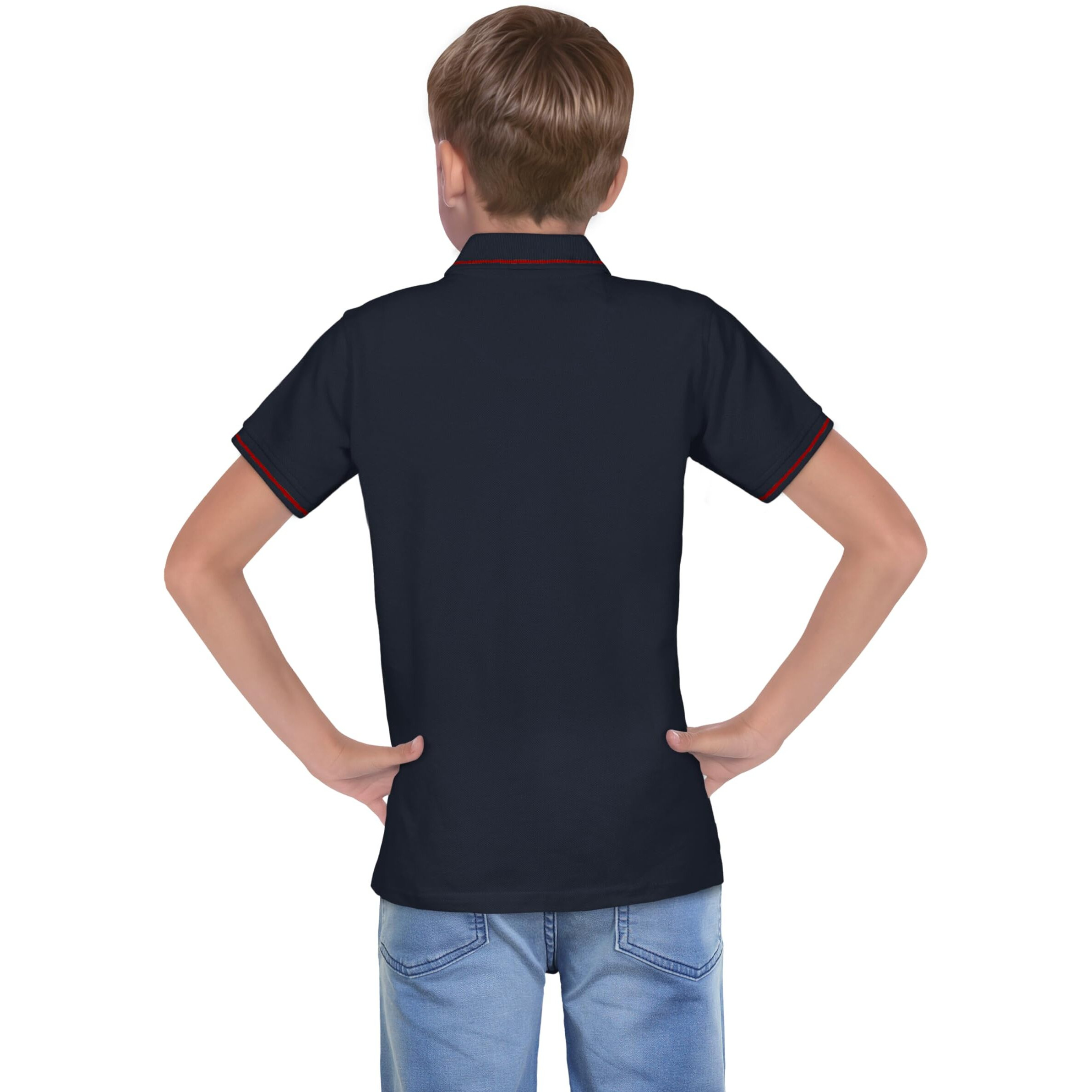 Allen Solly Junior Boys' Regular Fit Polo (ABTS31901819_Navy_4)
