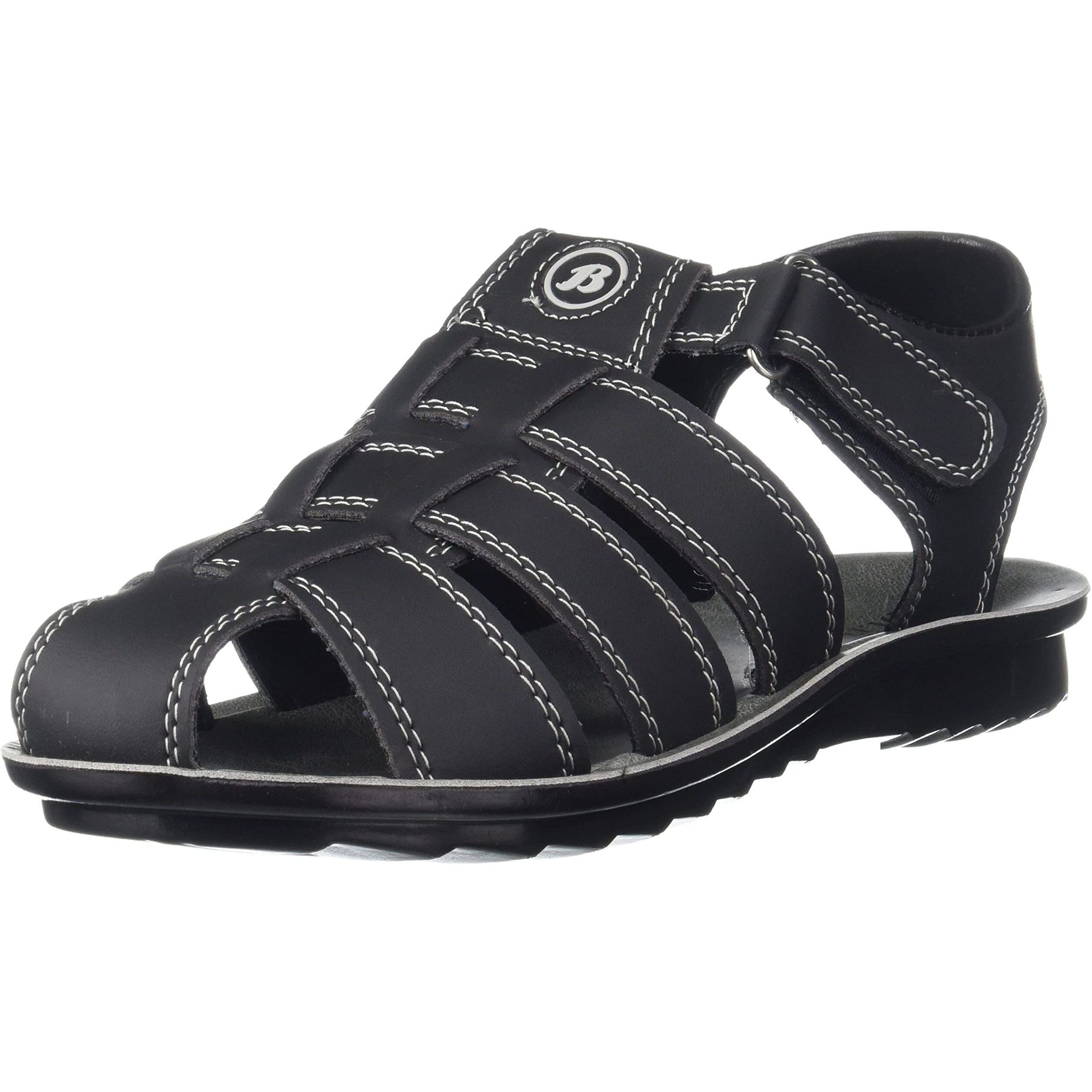 Bata Men's SYN BUNTOE Sandals (8616311_BLACK_10 UK)