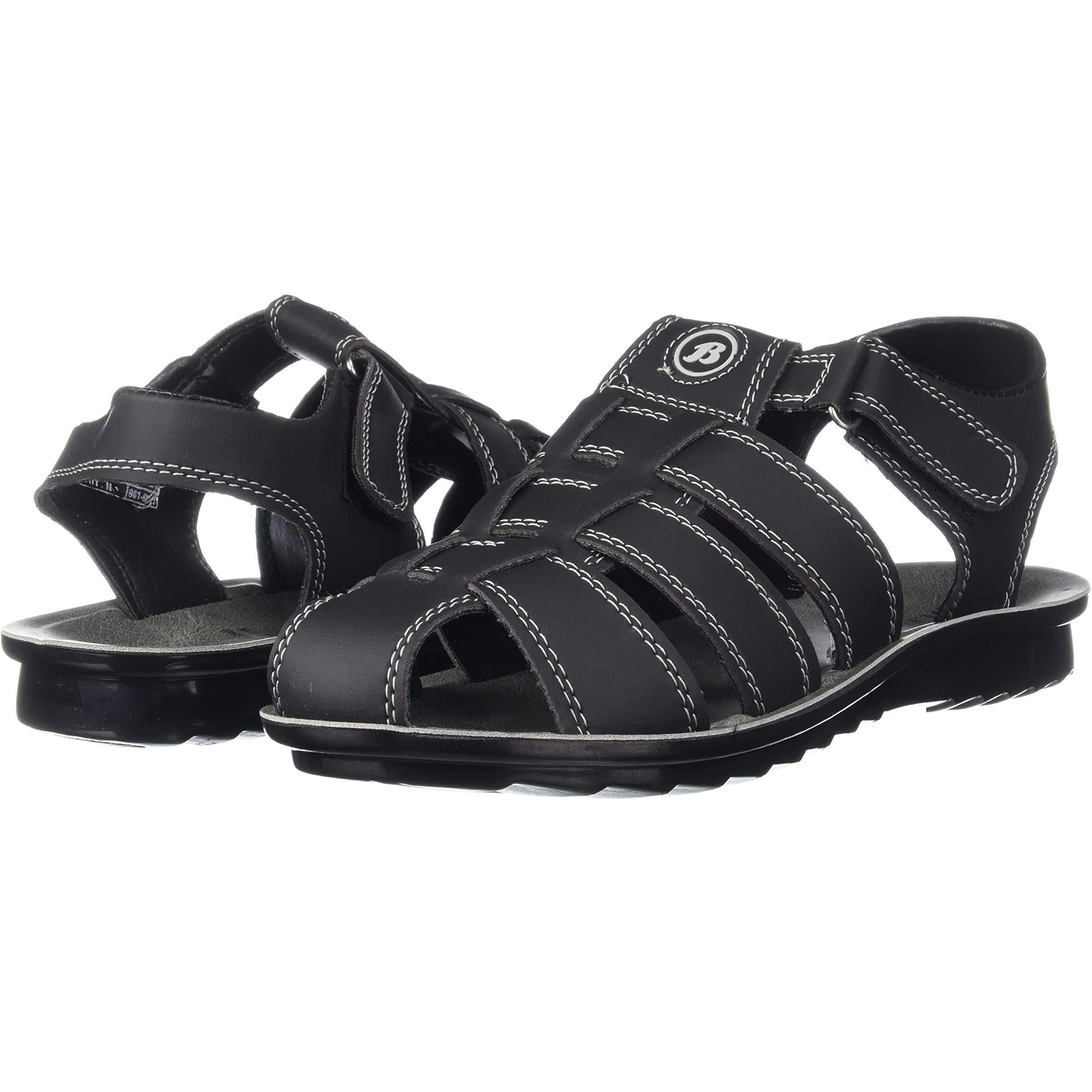 Bata Men's SYN BUNTOE Sandals (8616311_BLACK_10 UK)